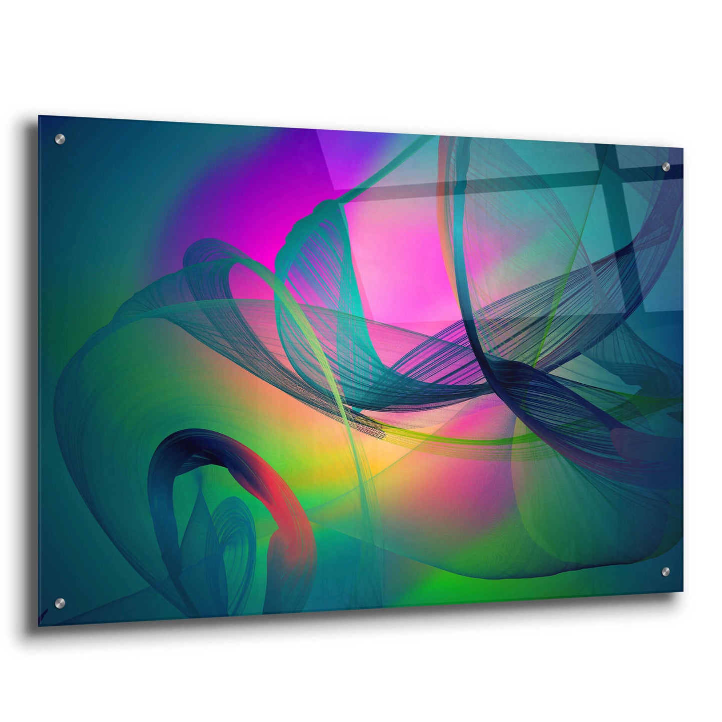 Epic Art 'Color In The Lines 29' by Irena Orlov, Acrylic Glass Wall Art,36x24