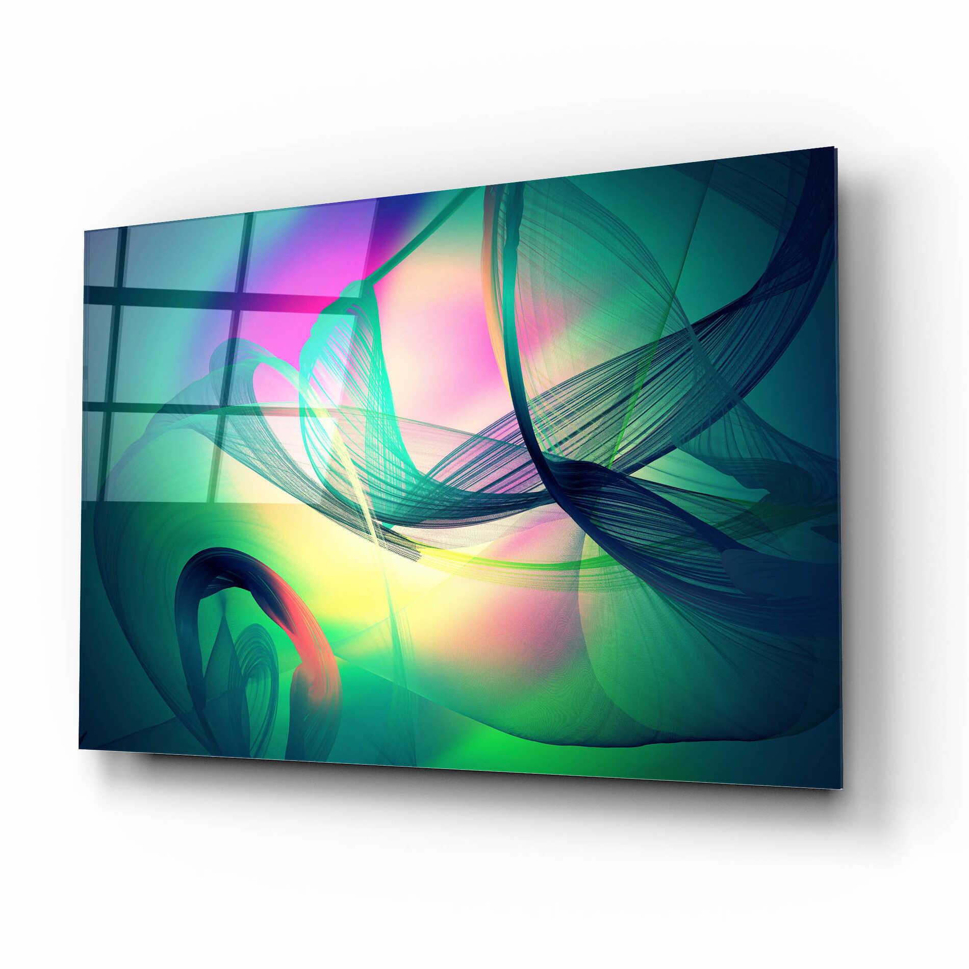 Epic Art 'Color In The Lines 30' by Irena Orlov, Acrylic Glass Wall Art,16x12