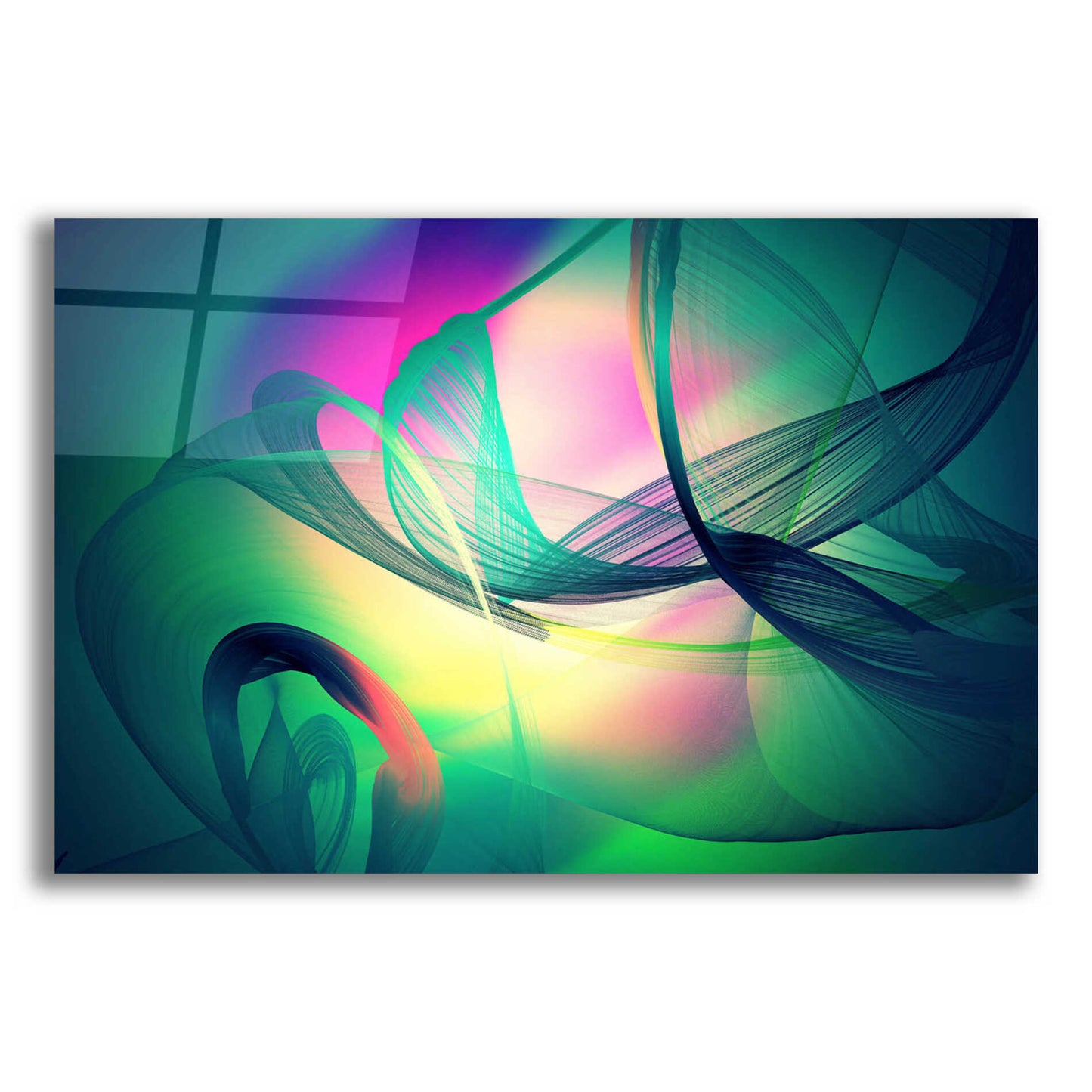 Epic Art 'Color In The Lines 30' by Irena Orlov, Acrylic Glass Wall Art,16x12