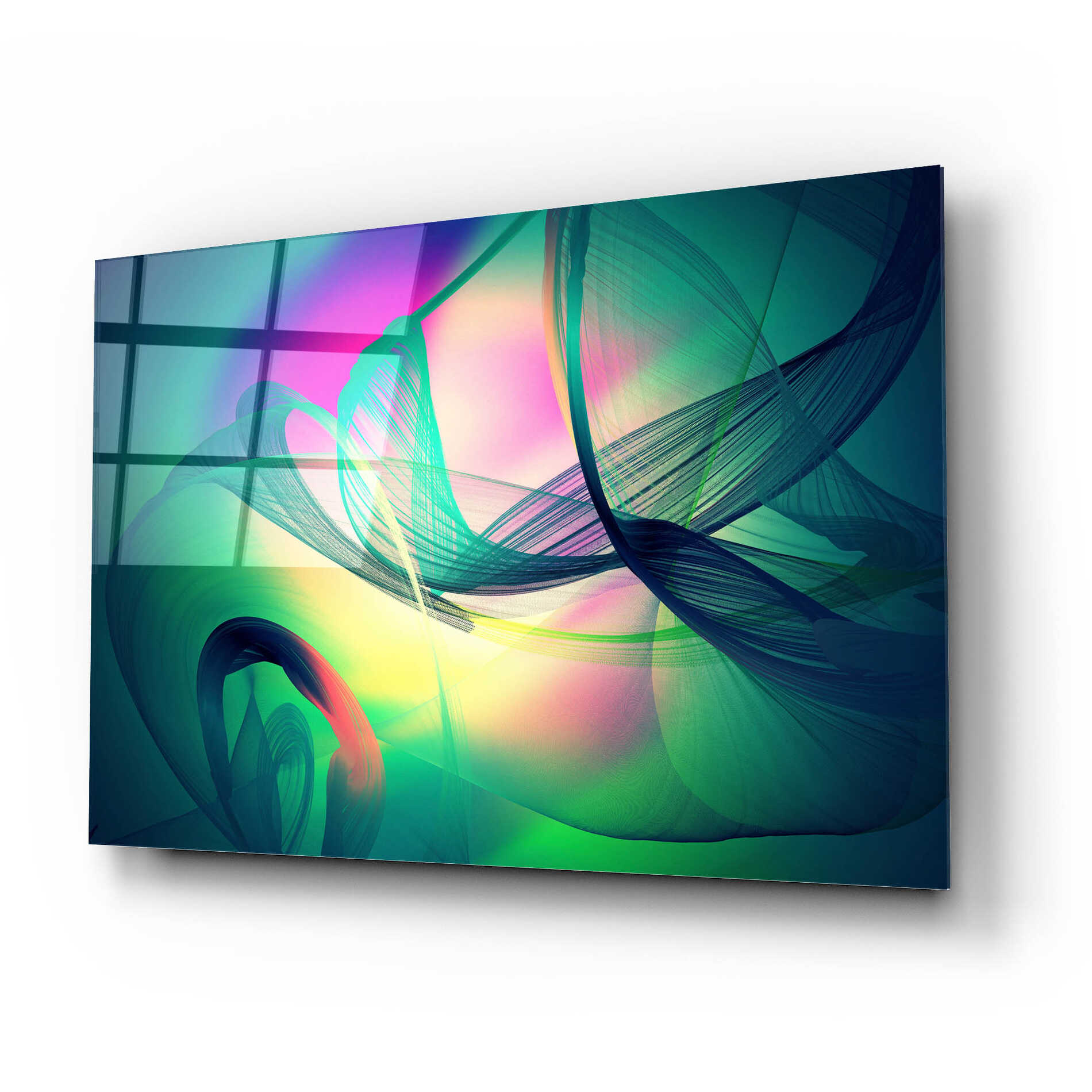 Epic Art 'Color In The Lines 30' by Irena Orlov, Acrylic Glass Wall Art,24x16