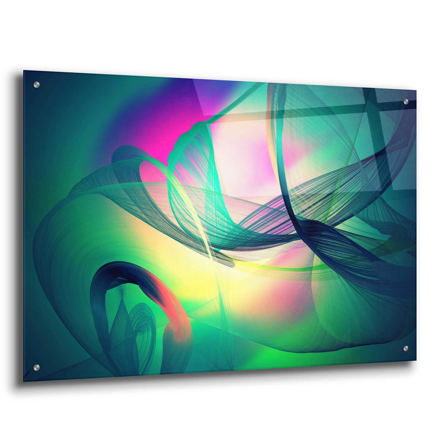 Epic Art 'Color In The Lines 30' by Irena Orlov, Acrylic Glass Wall Art,36x24