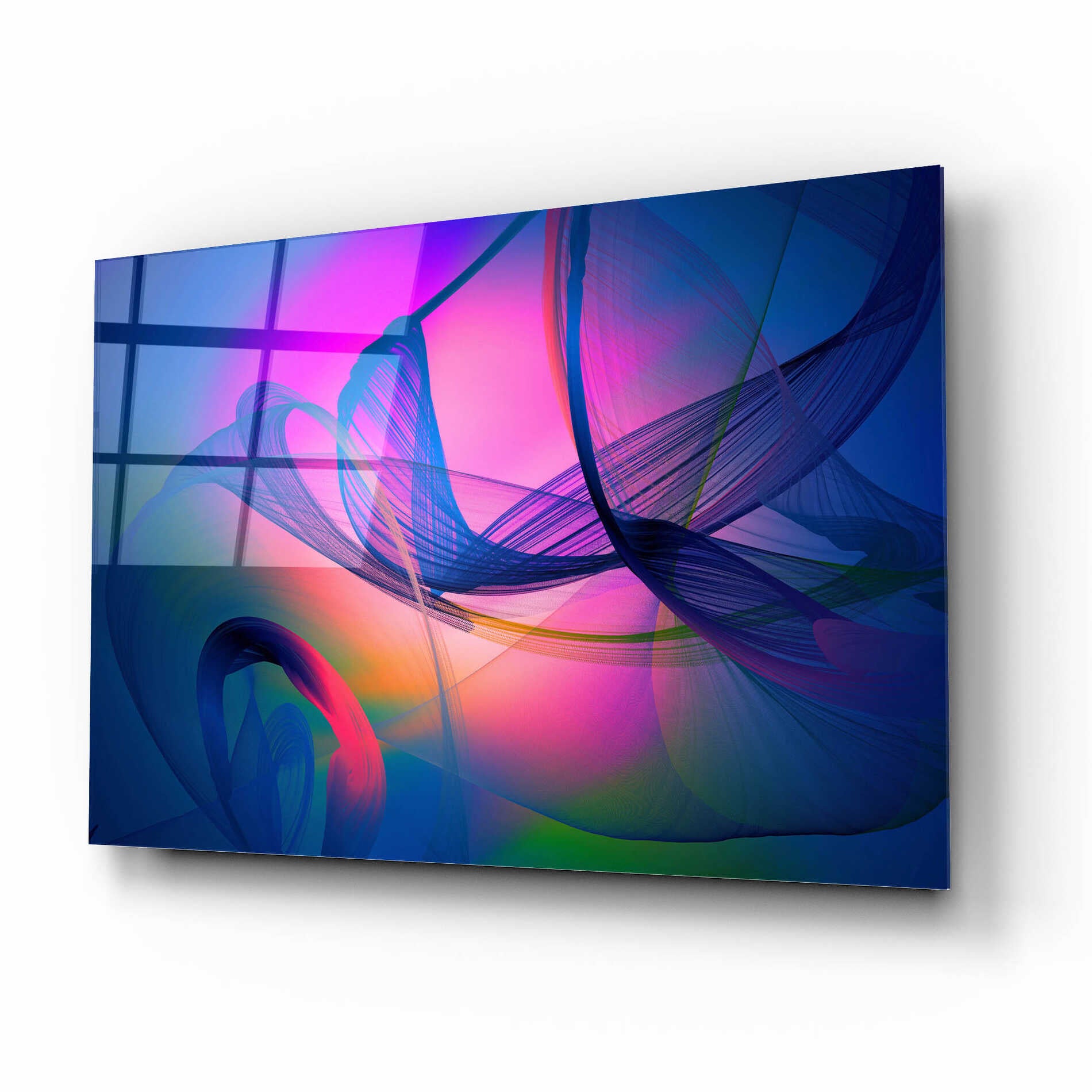Epic Art 'Color In The Lines 31' by Irena Orlov, Acrylic Glass Wall Art,16x12