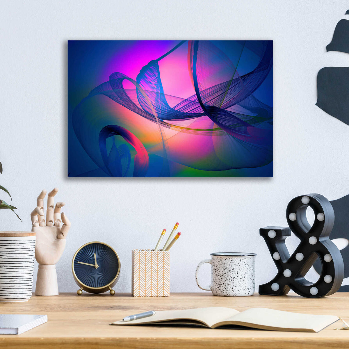 Epic Art 'Color In The Lines 31' by Irena Orlov, Acrylic Glass Wall Art,16x12