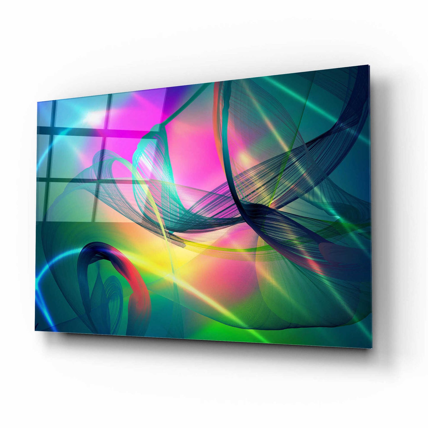 Epic Art 'Color In The Lines 32' by Irena Orlov, Acrylic Glass Wall Art,16x12