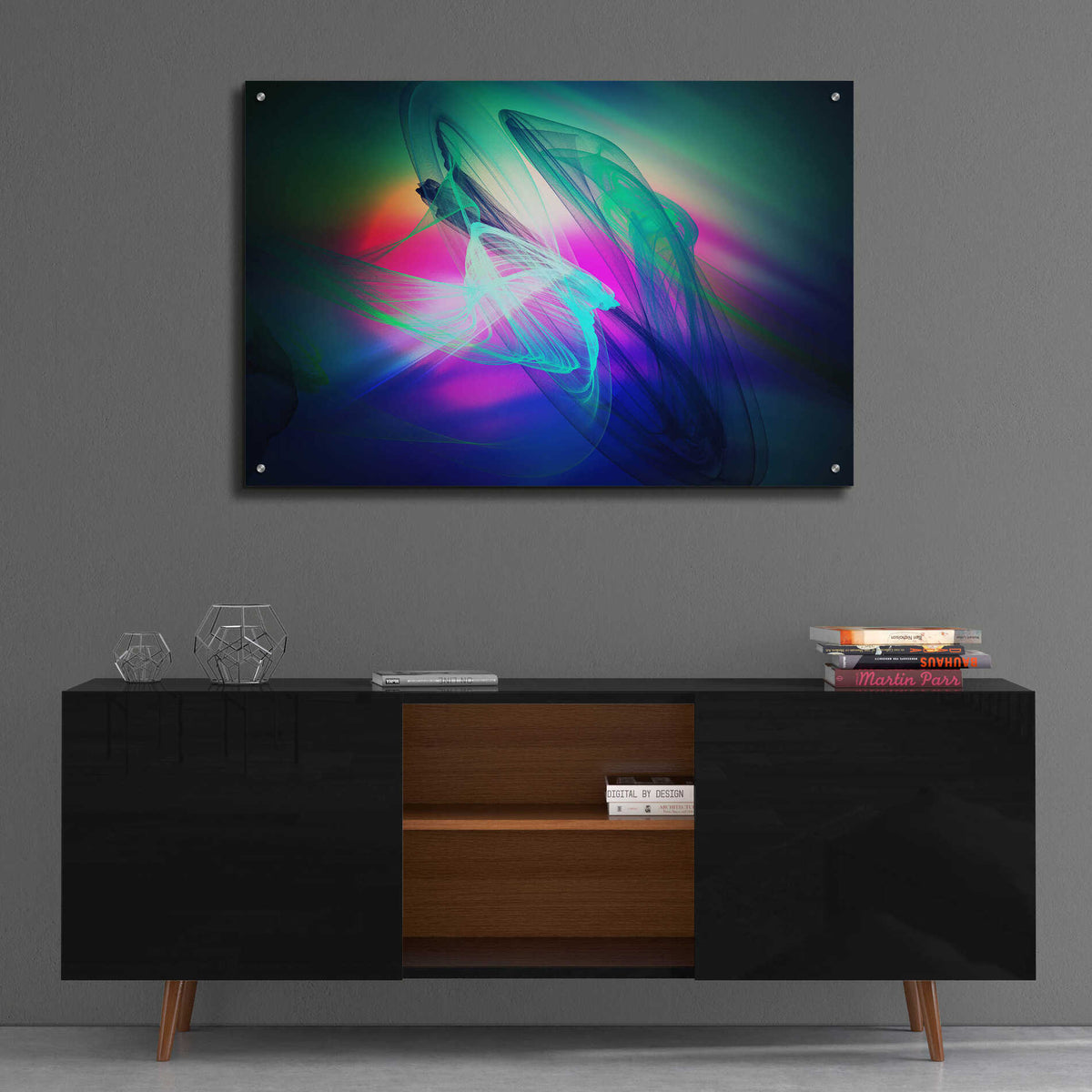 Epic Art 'Color In The Lines 34' by Irena Orlov, Acrylic Glass Wall Art,36x24