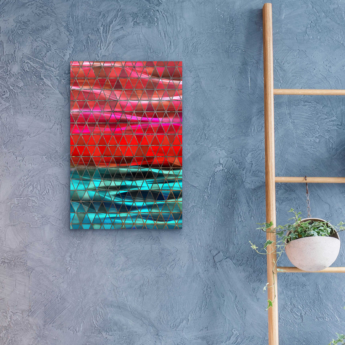 Epic Art 'Colorful Geometric Shapes' by Irena Orlov, Acrylic Glass Wall Art,16x24