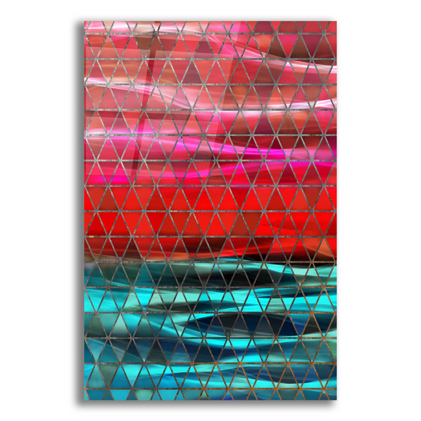 Epic Art 'Colorful Geometric Shapes' by Irena Orlov, Acrylic Glass Wall Art,16x24