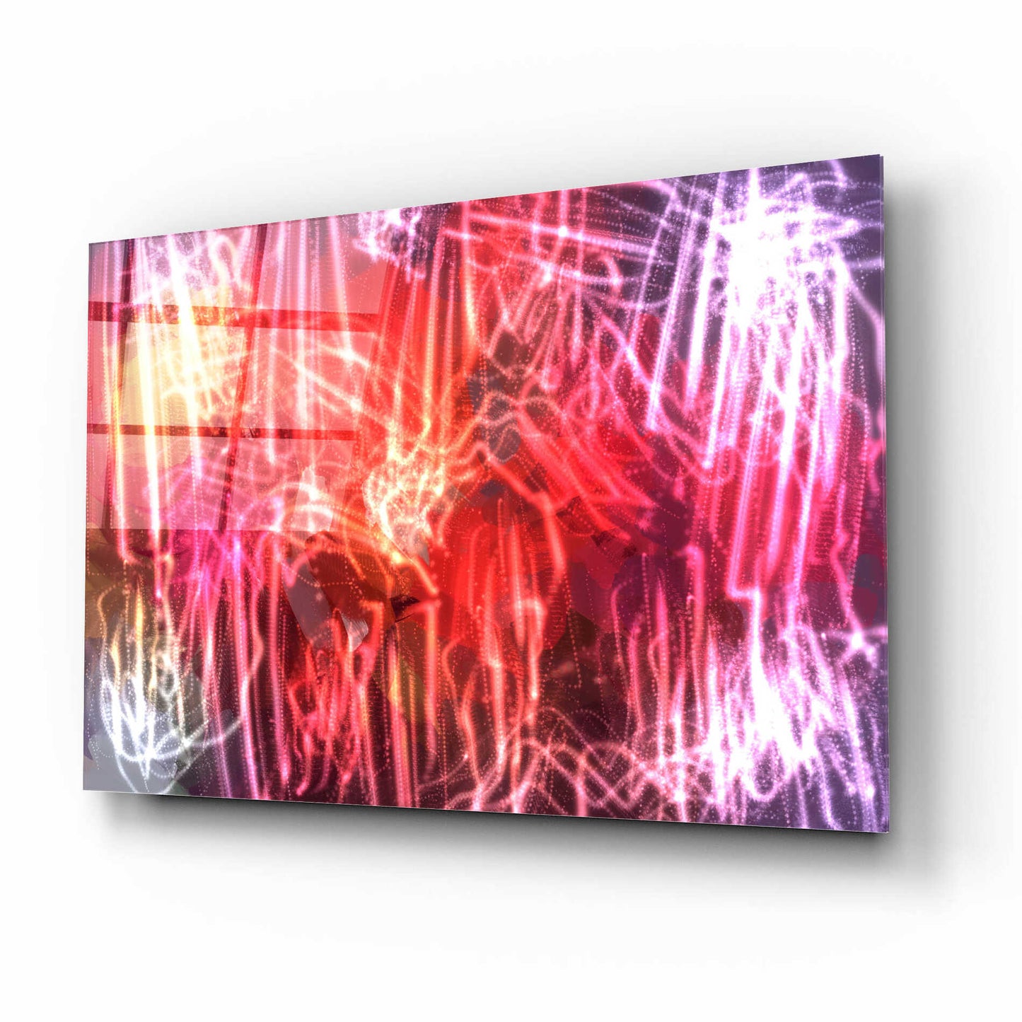 Epic Art 'Glow Lines 2' by Irena Orlov, Acrylic Glass Wall Art,16x12