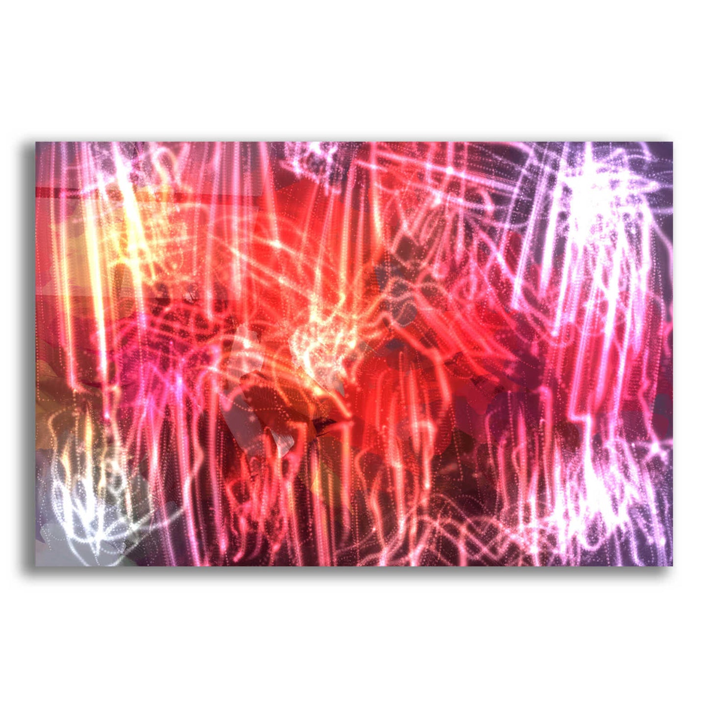 Epic Art 'Glow Lines 2' by Irena Orlov, Acrylic Glass Wall Art,16x12