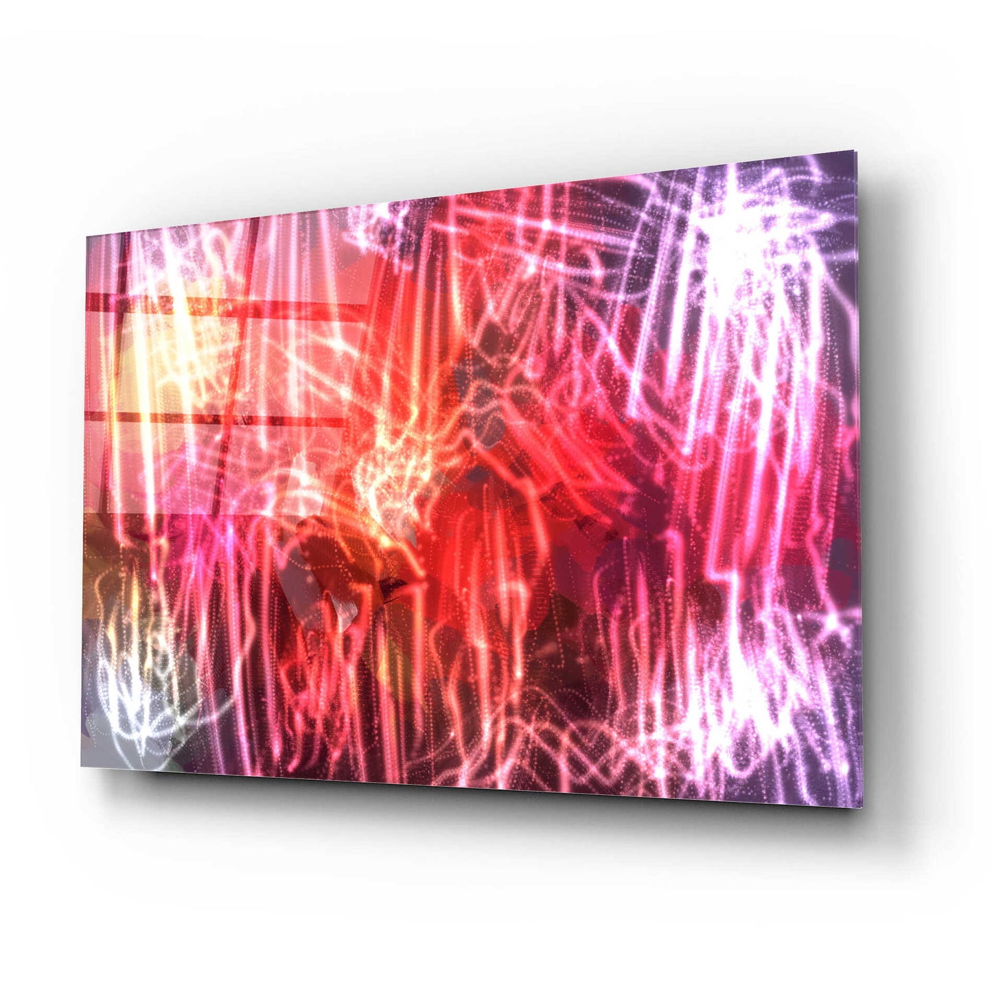 Epic Art 'Glow Lines 2' by Irena Orlov, Acrylic Glass Wall Art,24x16