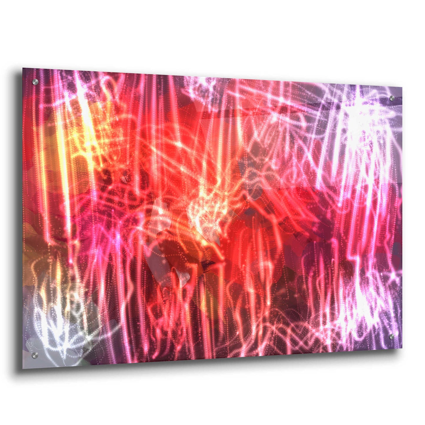 Epic Art 'Glow Lines 2' by Irena Orlov, Acrylic Glass Wall Art,36x24