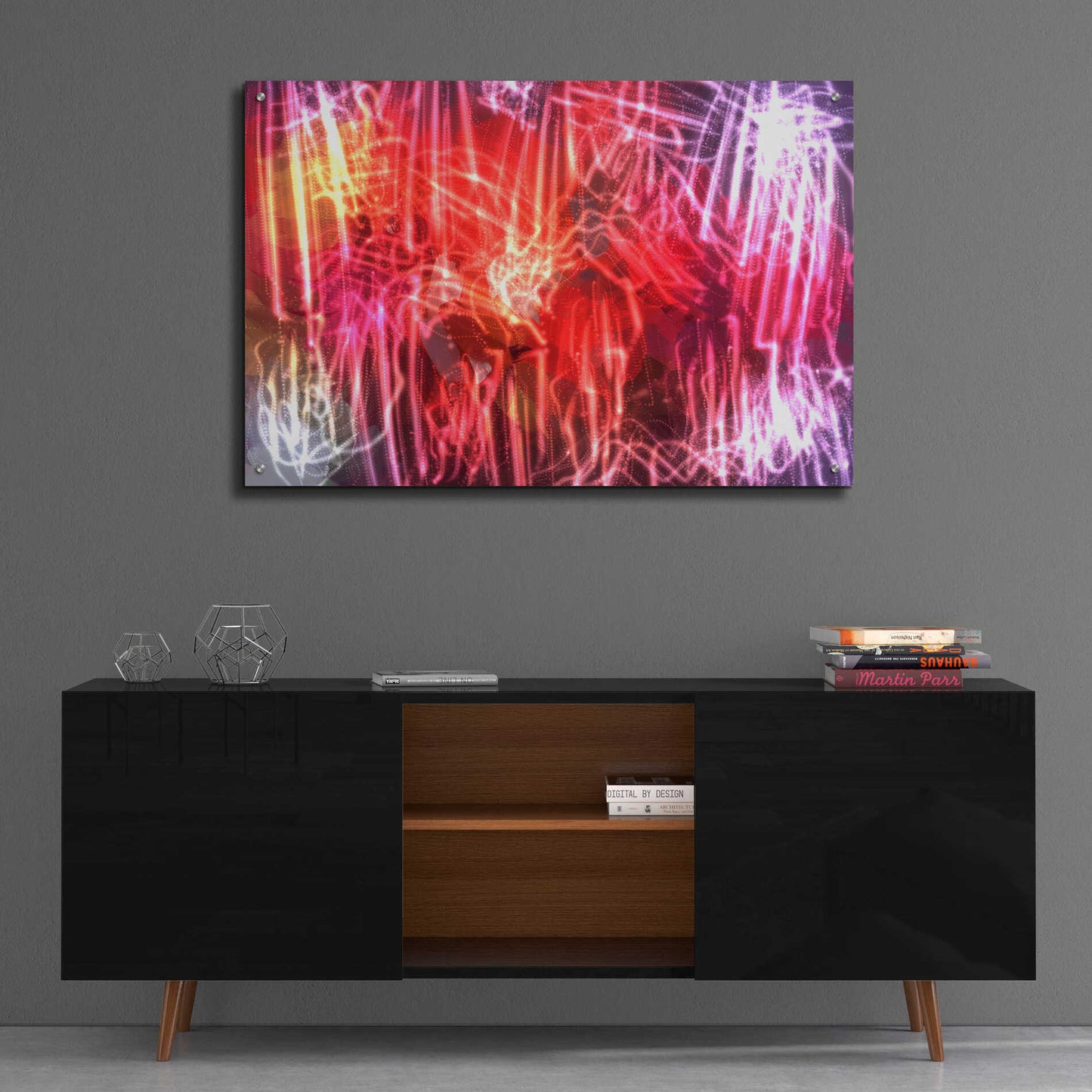 Epic Art 'Glow Lines 2' by Irena Orlov, Acrylic Glass Wall Art,36x24