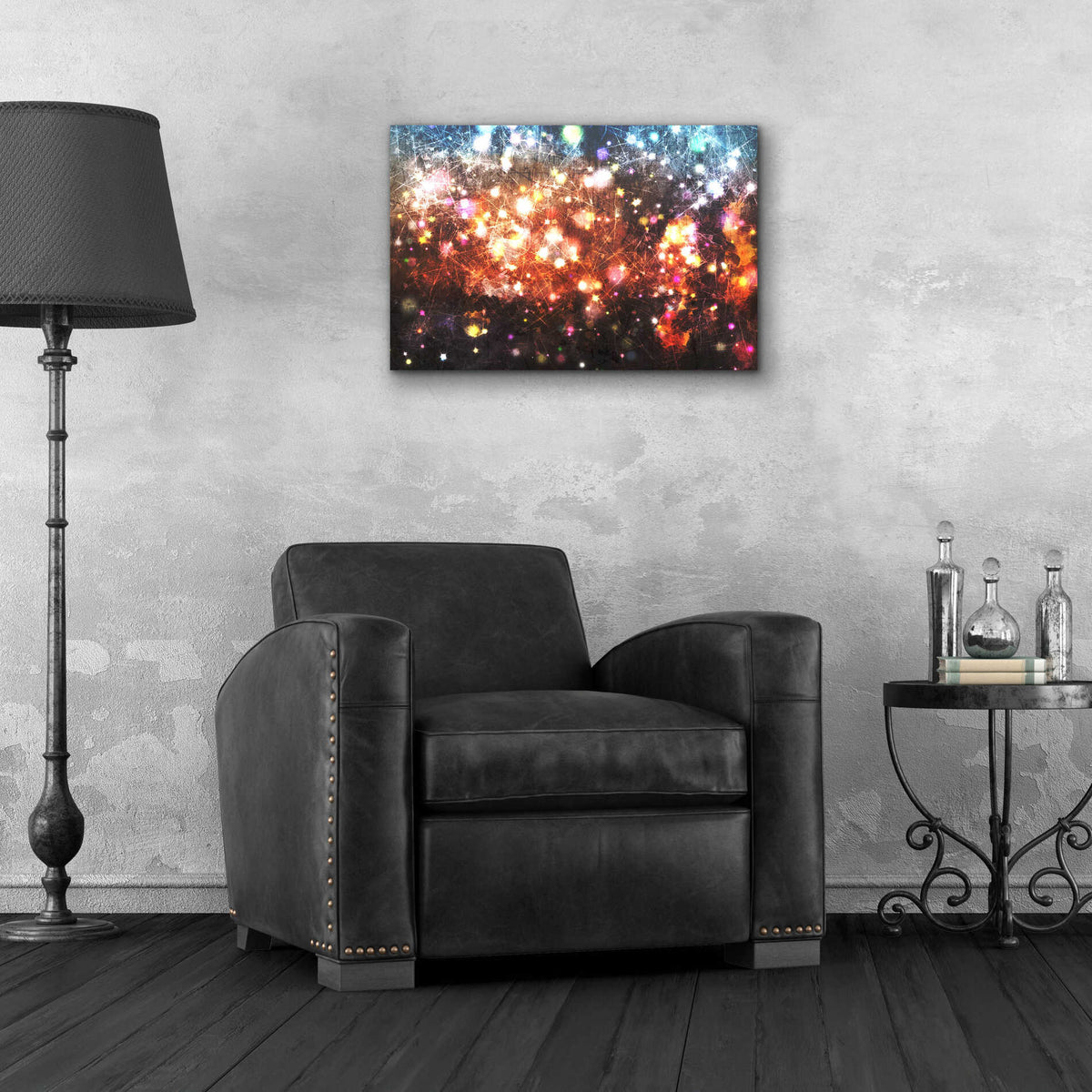 Epic Art 'Glow Lines 3' by Irena Orlov, Acrylic Glass Wall Art,24x16