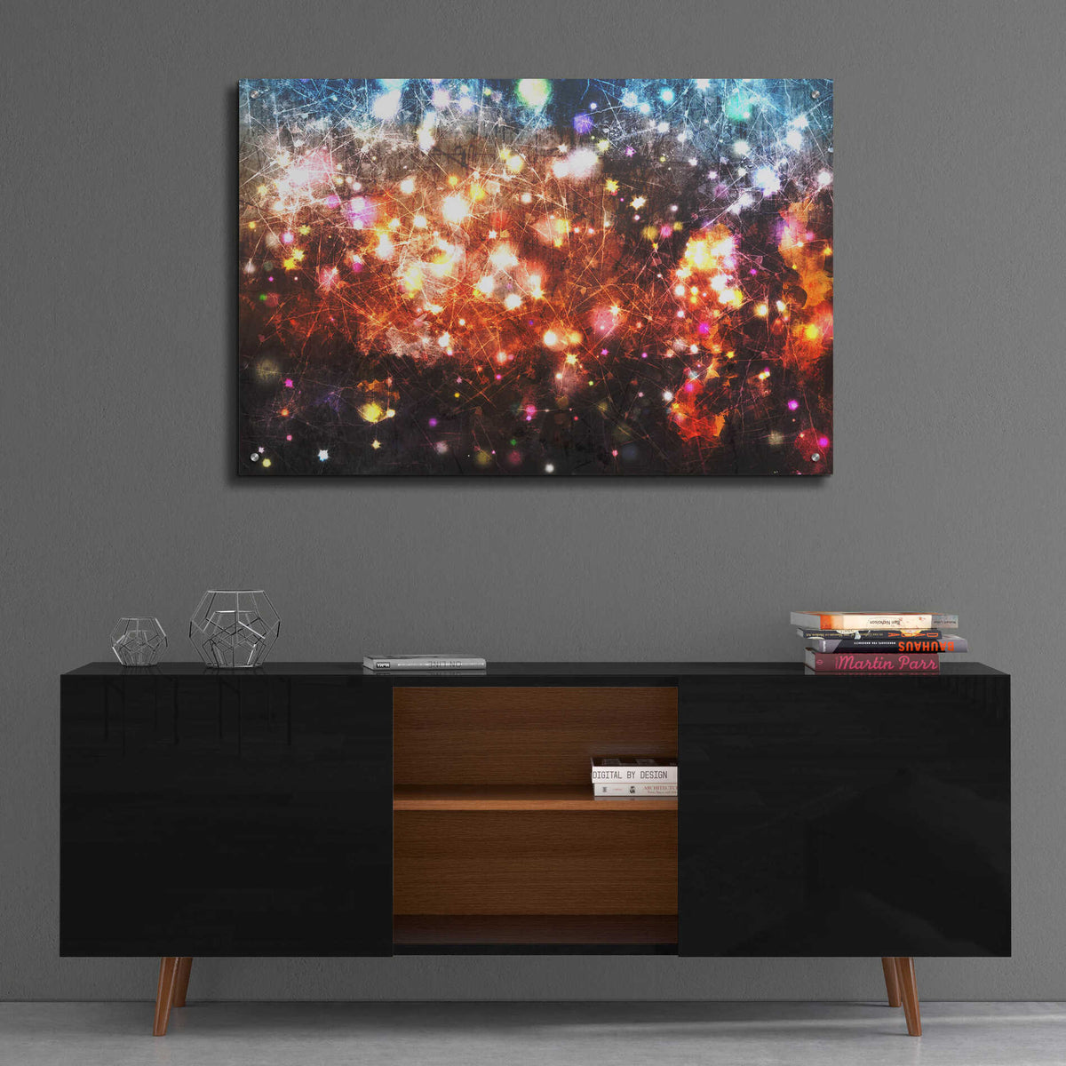 Epic Art 'Glow Lines 3' by Irena Orlov, Acrylic Glass Wall Art,36x24