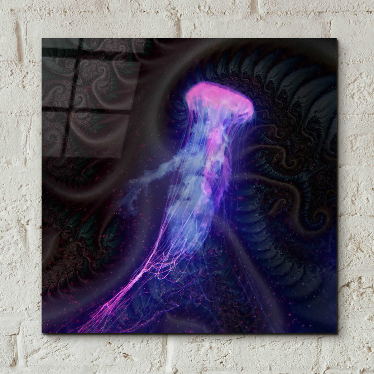 Epic Art 'Gelatinaous, Three' by Steve Hunziker, Acrylic Glass Wall Art,12x12