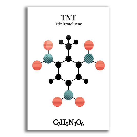 Epic Art 'TNT Molecule' by Epic Portfolio, Acrylic Glass Wall Art