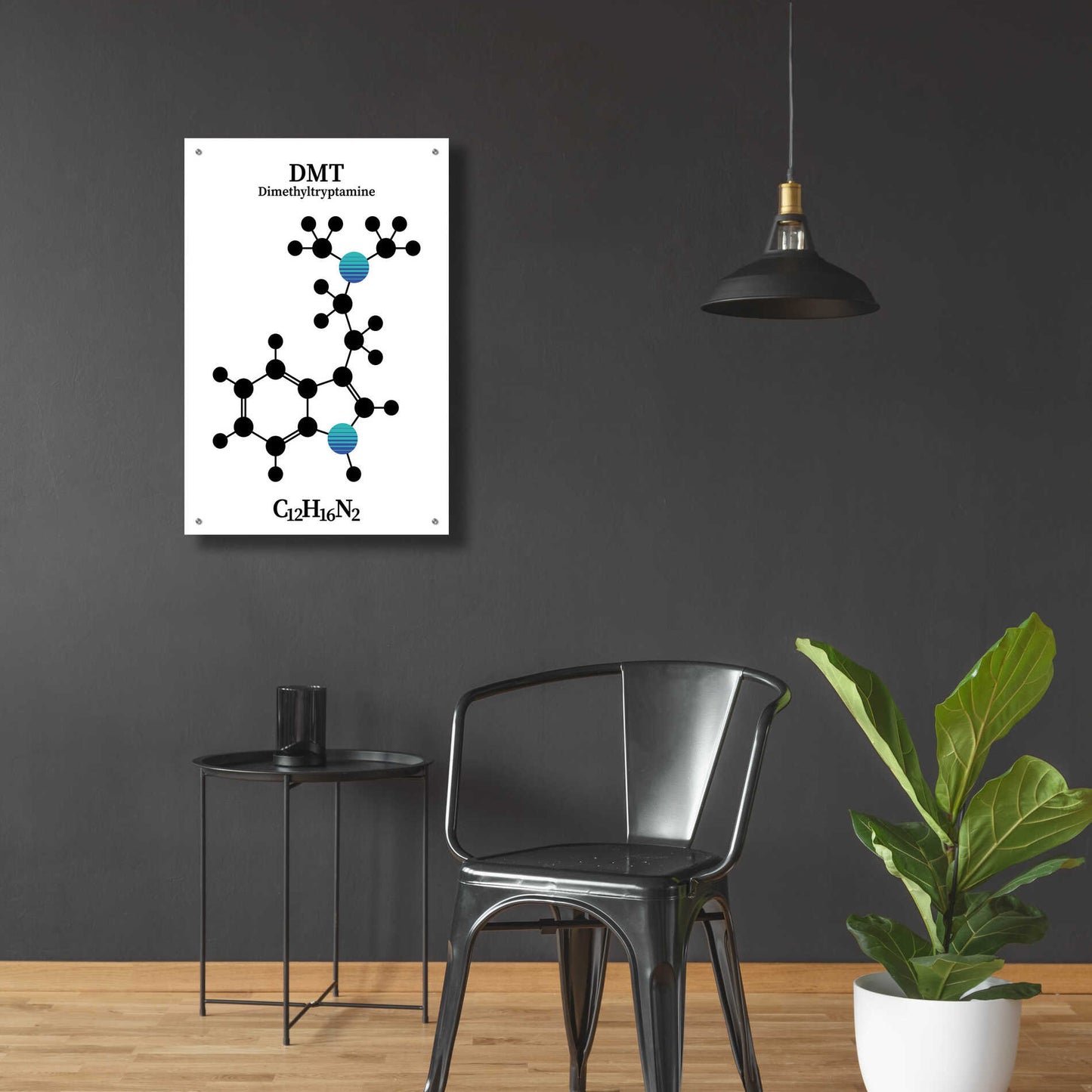 Epic Art 'DMT Molecule 2' by Epic Portfolio, Acrylic Glass Wall Art,24x36