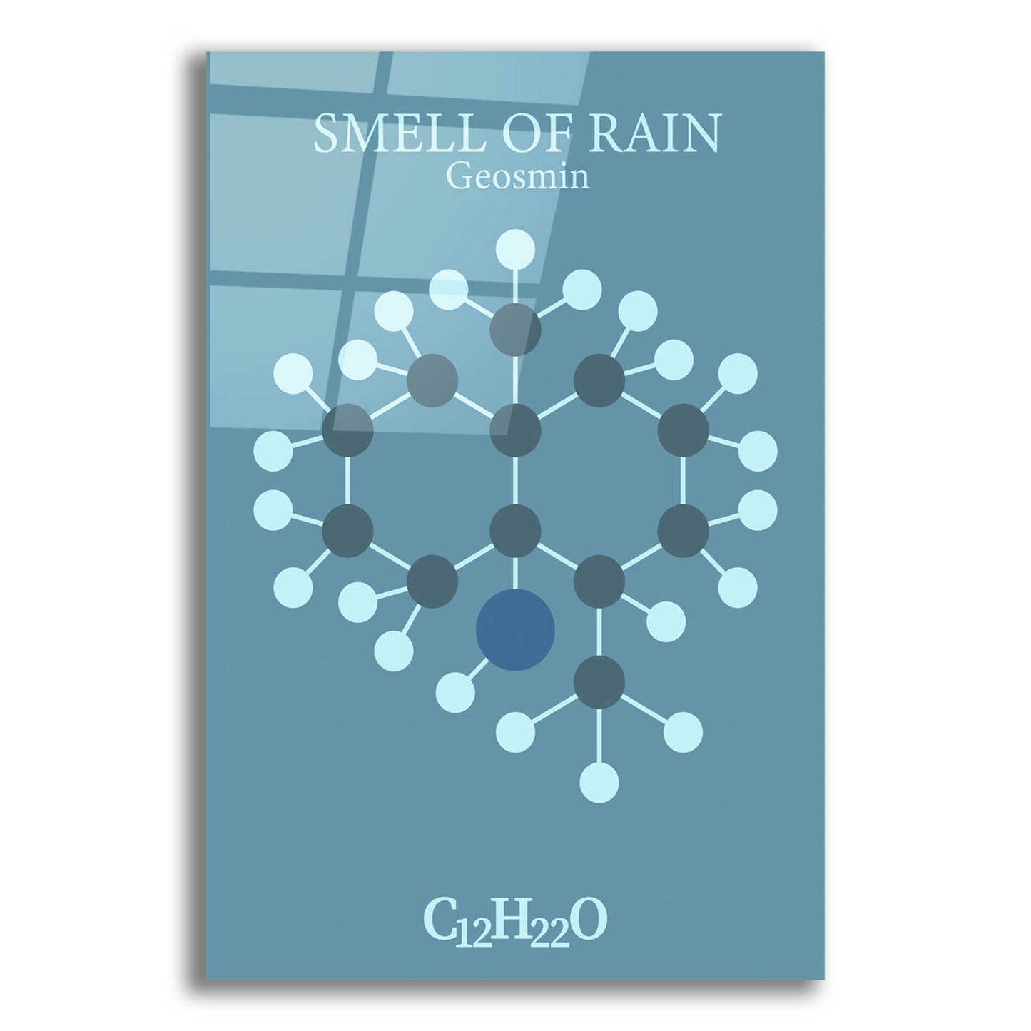 Epic Art 'Smell Of Rain Molecule 2' by Epic Portfolio, Acrylic Glass Wall Art,16x24