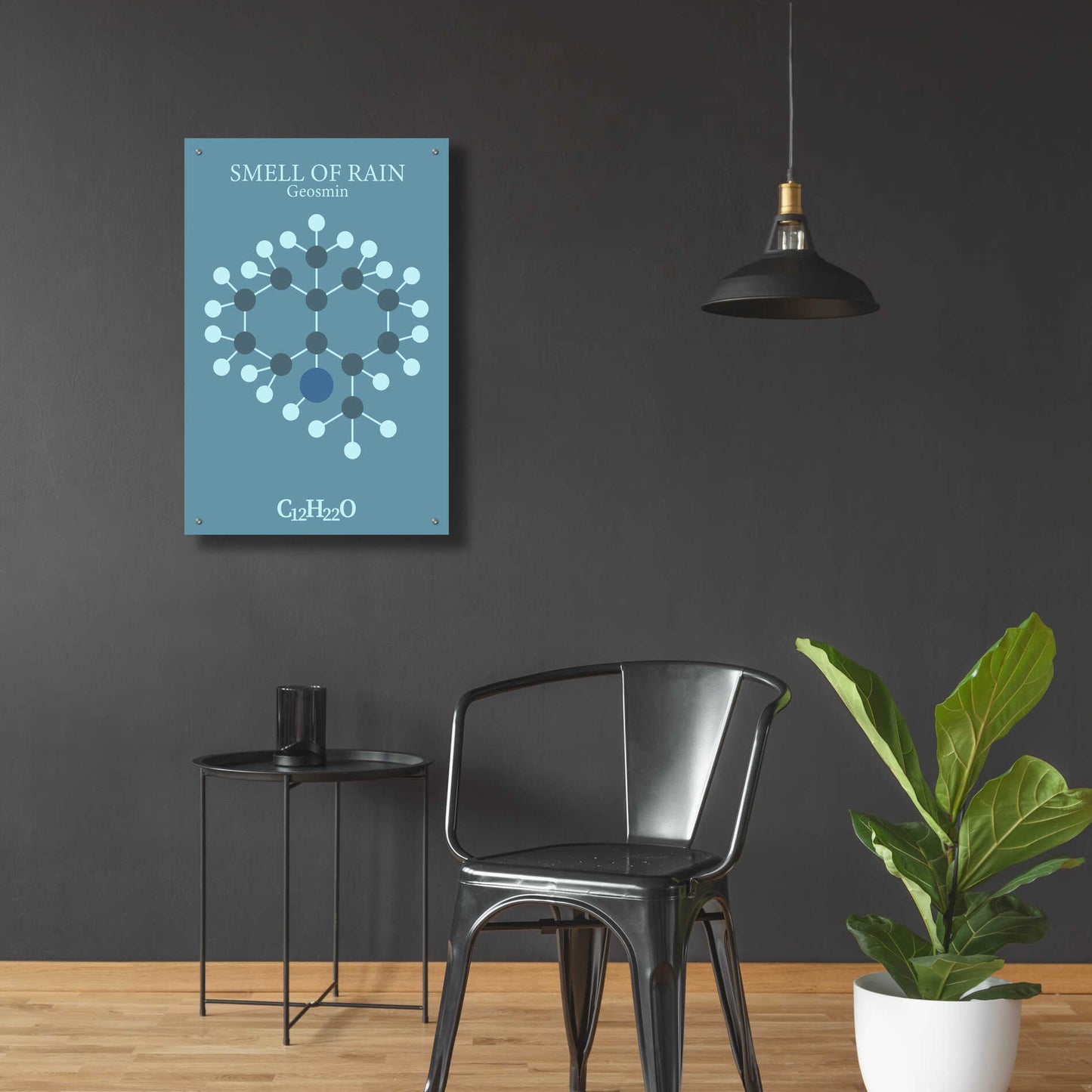 Epic Art 'Smell Of Rain Molecule 2' by Epic Portfolio, Acrylic Glass Wall Art,24x36