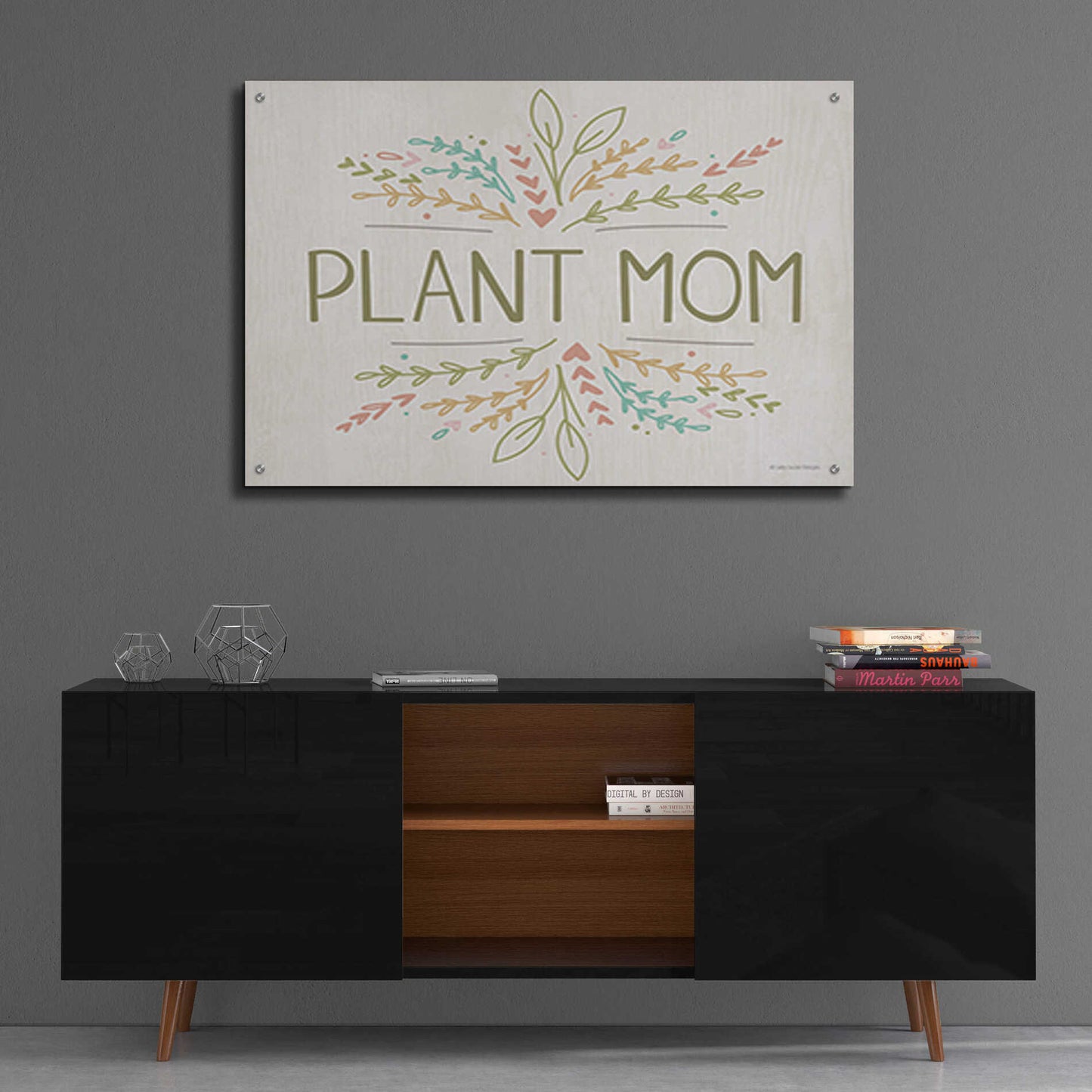 Epic Art 'Plant Mom' by Lady Louise Designs, Acrylic Glass Wall Art,36x24