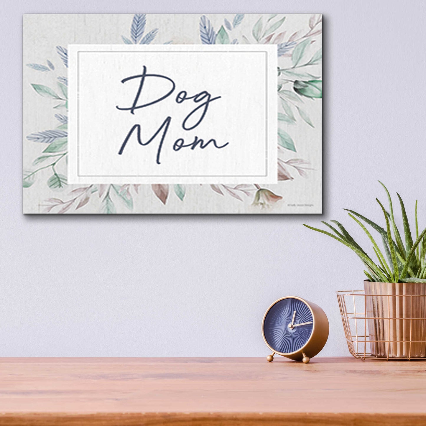 Epic Art 'Dog Mom' by Lady Louise Designs, Acrylic Glass Wall Art,16x12