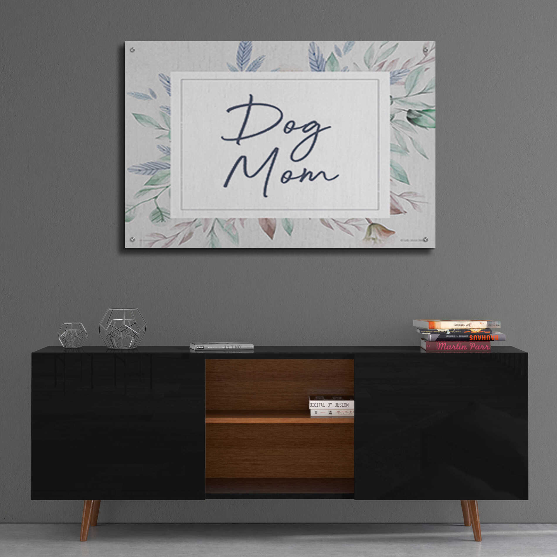 Epic Art 'Dog Mom' by Lady Louise Designs, Acrylic Glass Wall Art,36x24