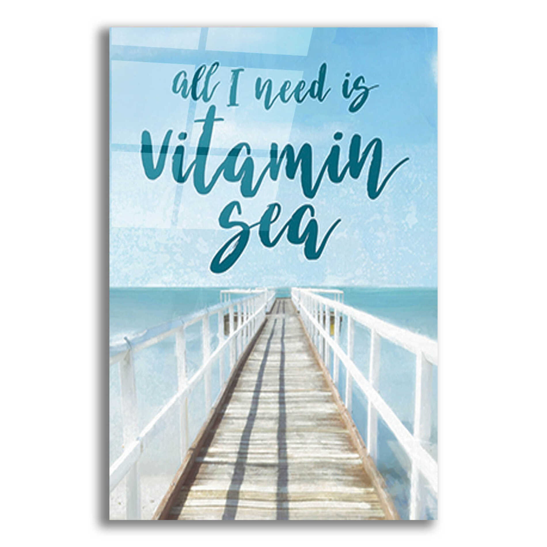 Epic Art 'Vitamin Sea' by Cloverfield & Co., Acrylic Glass Wall Art,12x16