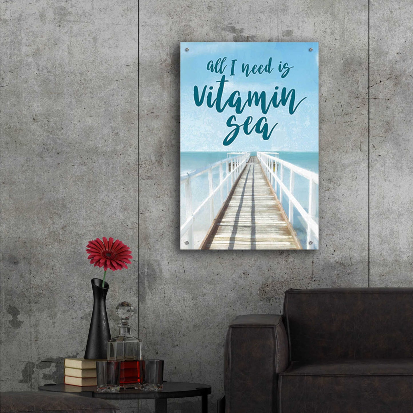 Epic Art 'Vitamin Sea' by Cloverfield & Co., Acrylic Glass Wall Art,24x36