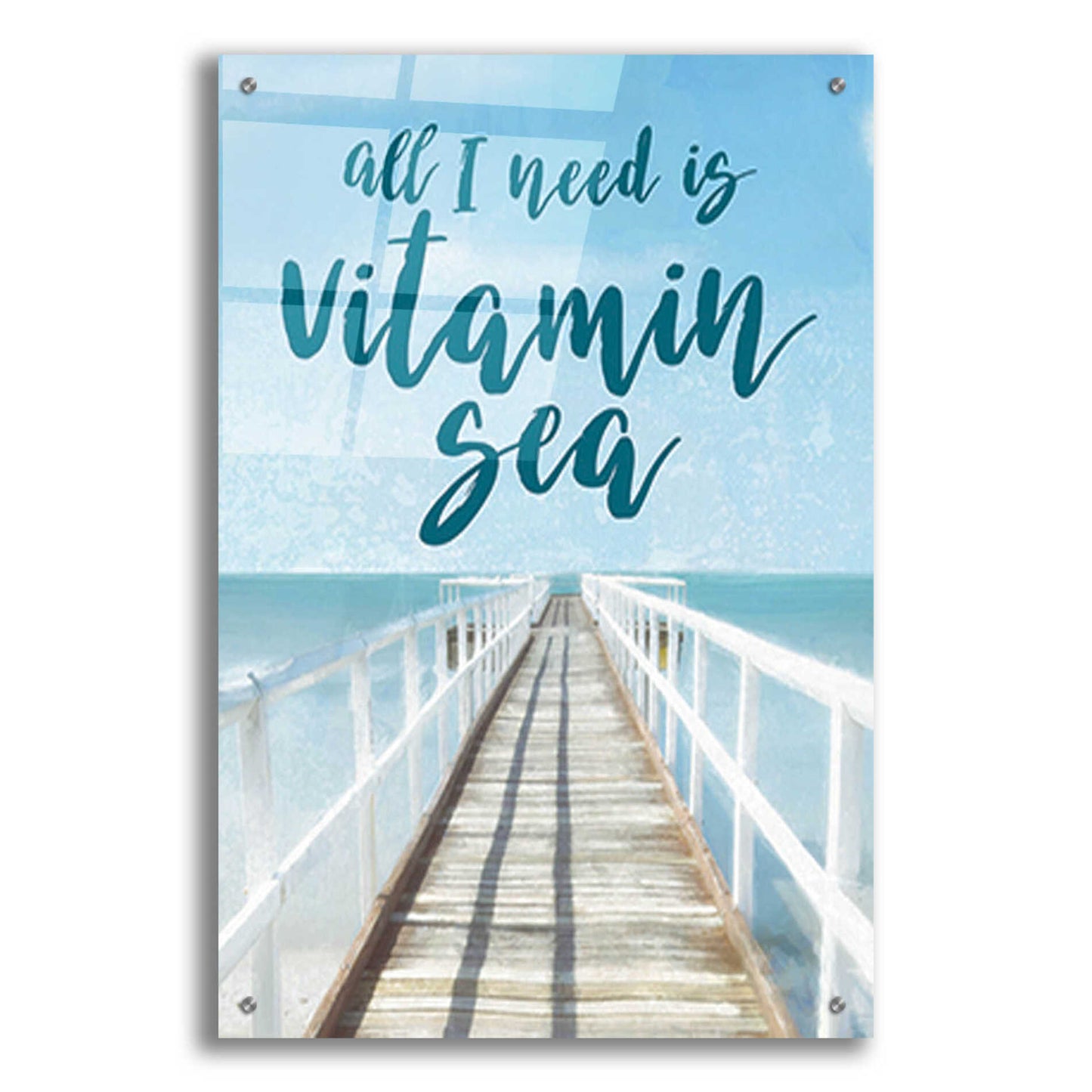 Epic Art 'Vitamin Sea' by Cloverfield & Co., Acrylic Glass Wall Art,24x36