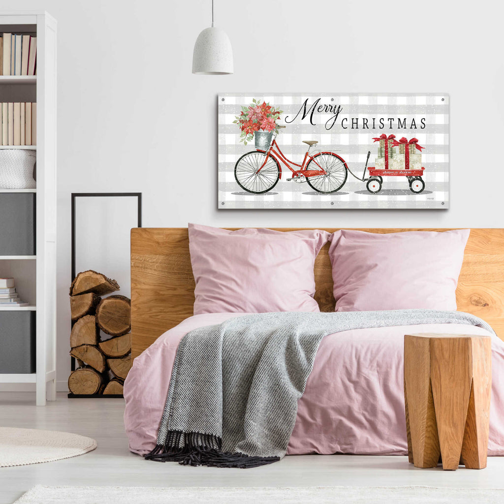Epic Art 'Christmas Delivery II' by Cindy Jacobs, Acrylic Glass Wall Art,48x24