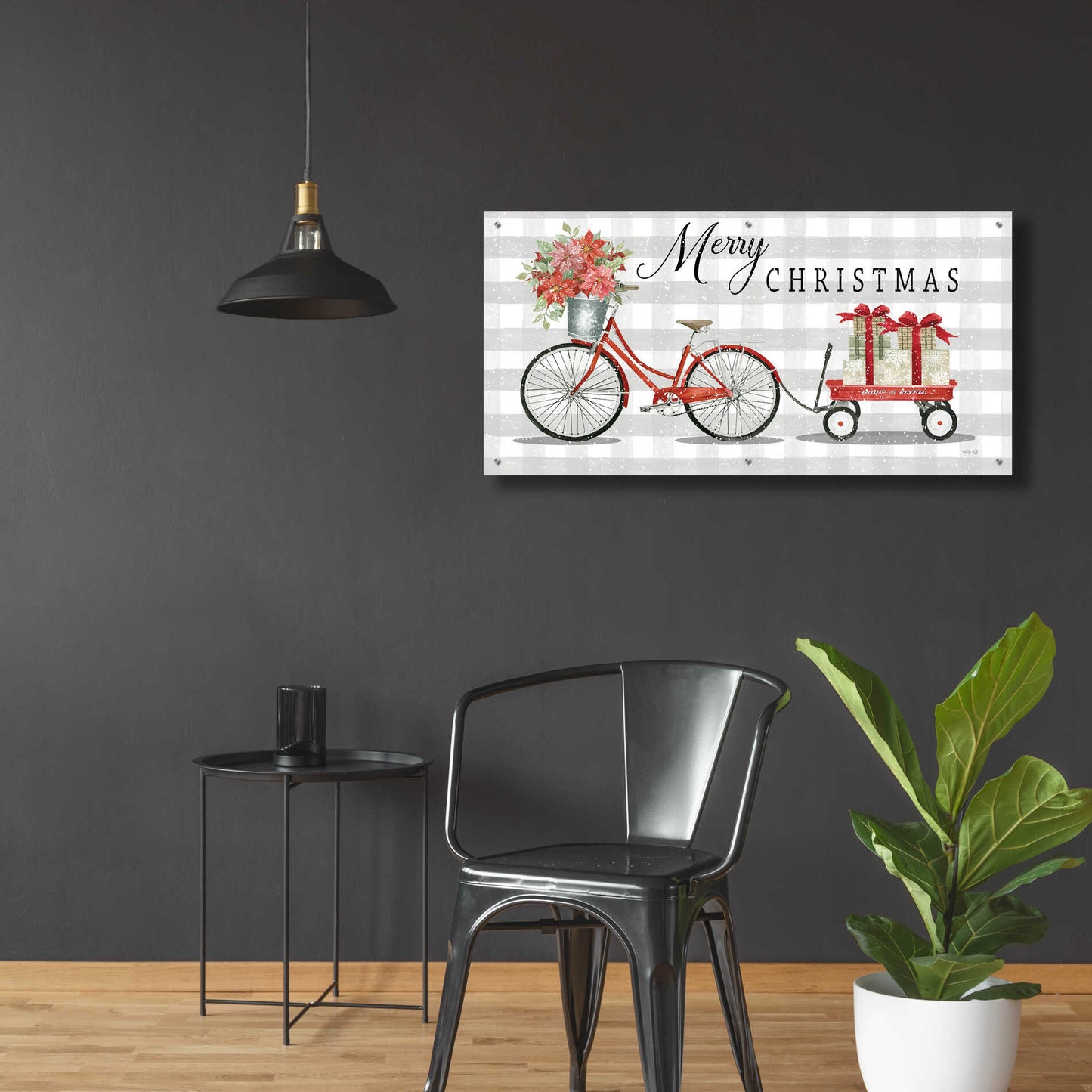 Epic Art 'Christmas Delivery II' by Cindy Jacobs, Acrylic Glass Wall Art,48x24