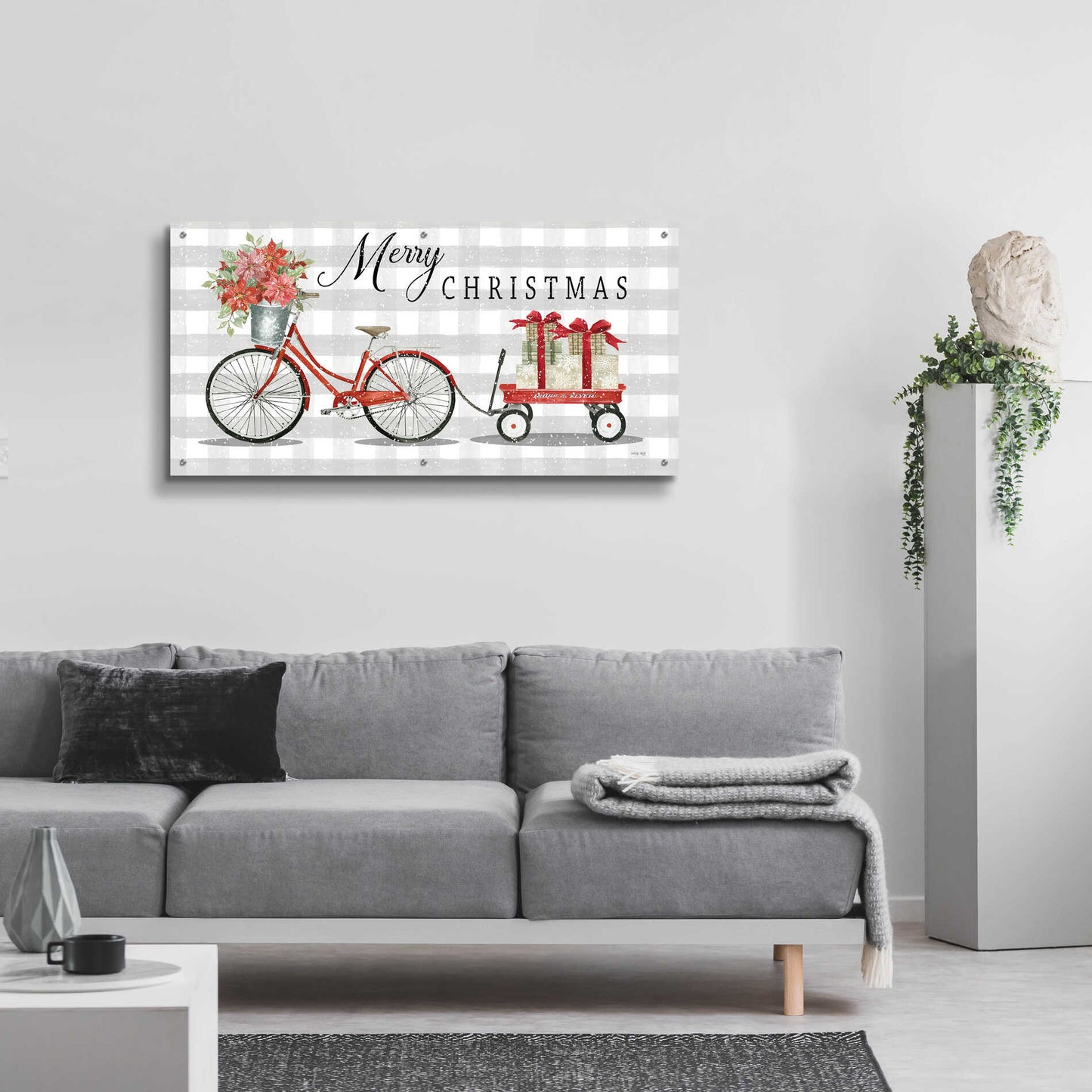 Epic Art 'Christmas Delivery II' by Cindy Jacobs, Acrylic Glass Wall Art,48x24