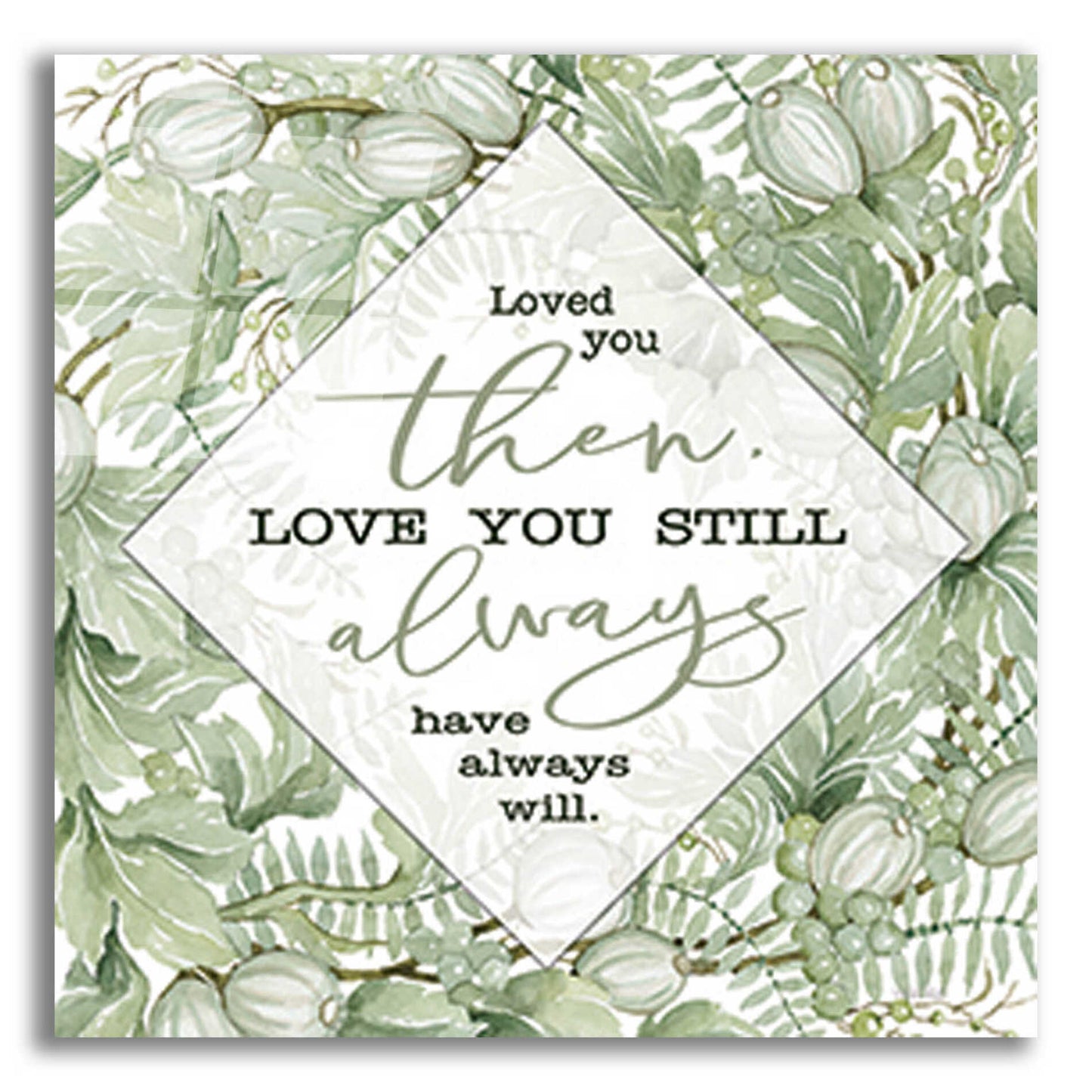 Epic Art 'Love You' by Cindy Jacobs, Acrylic Glass Wall Art,12x12