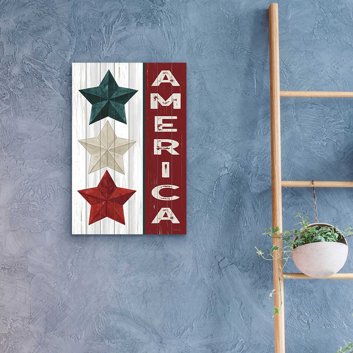 Epic Art 'America' by Cindy Jacobs, Acrylic Glass Wall Art,16x24