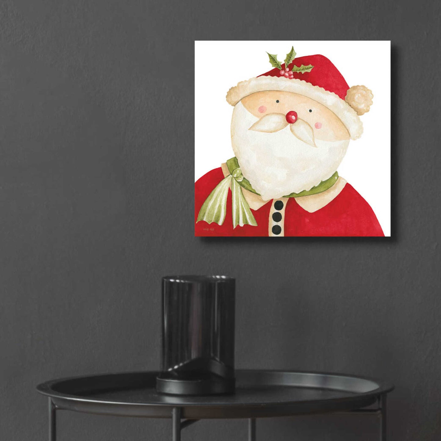 Epic Art 'Mr. Claus' by Cindy Jacobs, Acrylic Glass Wall Art,12x12