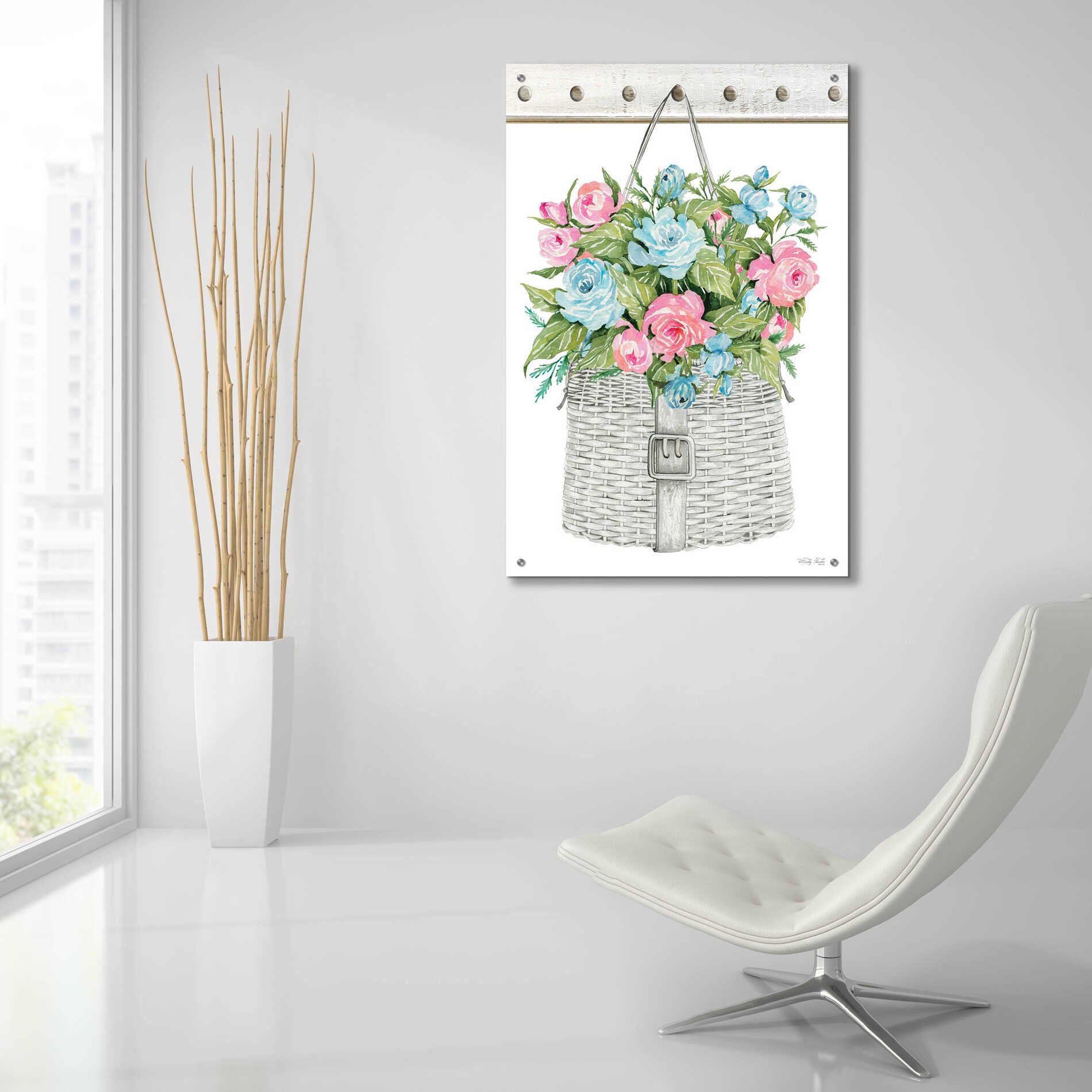 Epic Art 'Floral Pop I' by Cindy Jacobs, Acrylic Glass Wall Art,24x36
