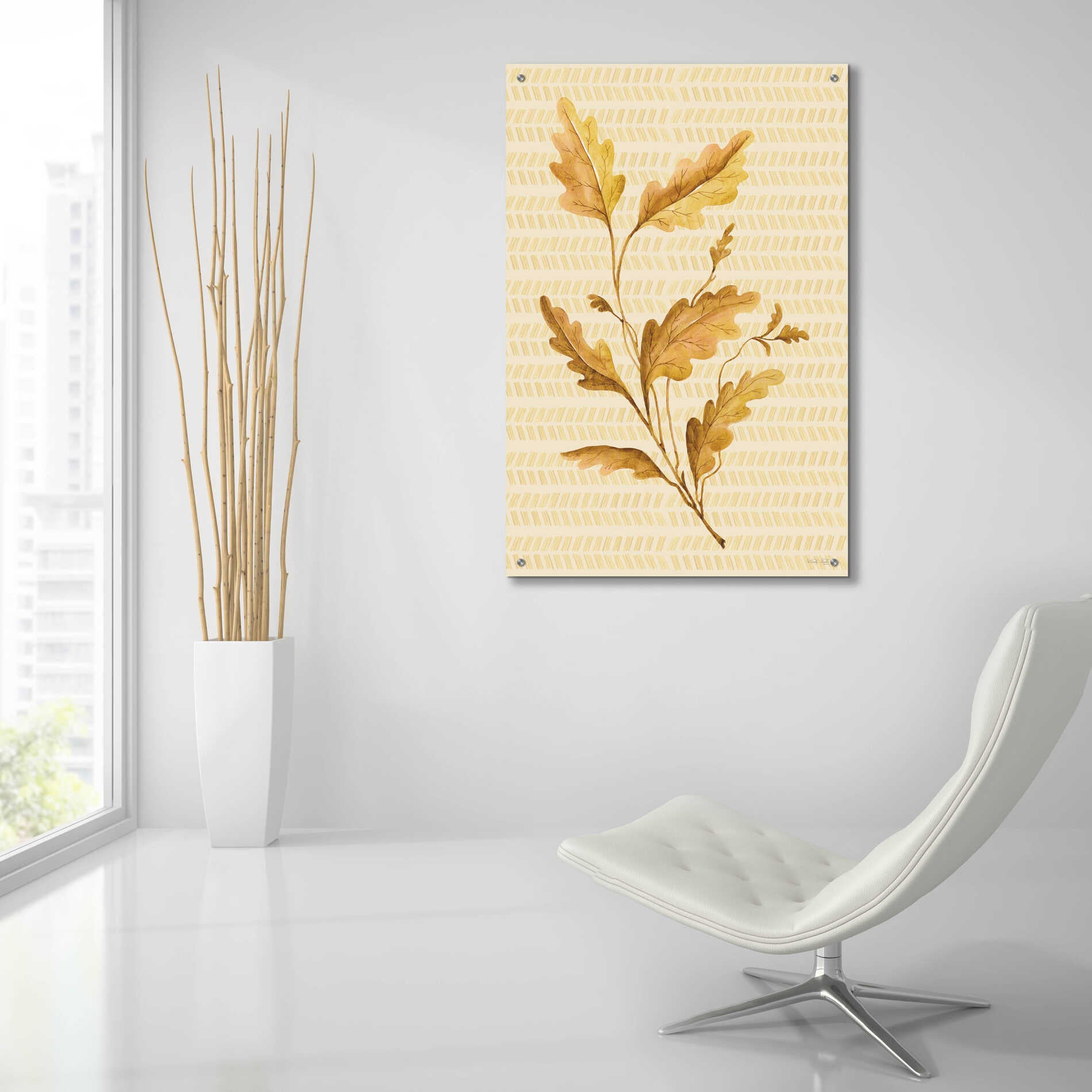 Epic Art 'Golden Oak' by Cindy Jacobs, Acrylic Glass Wall Art,24x36