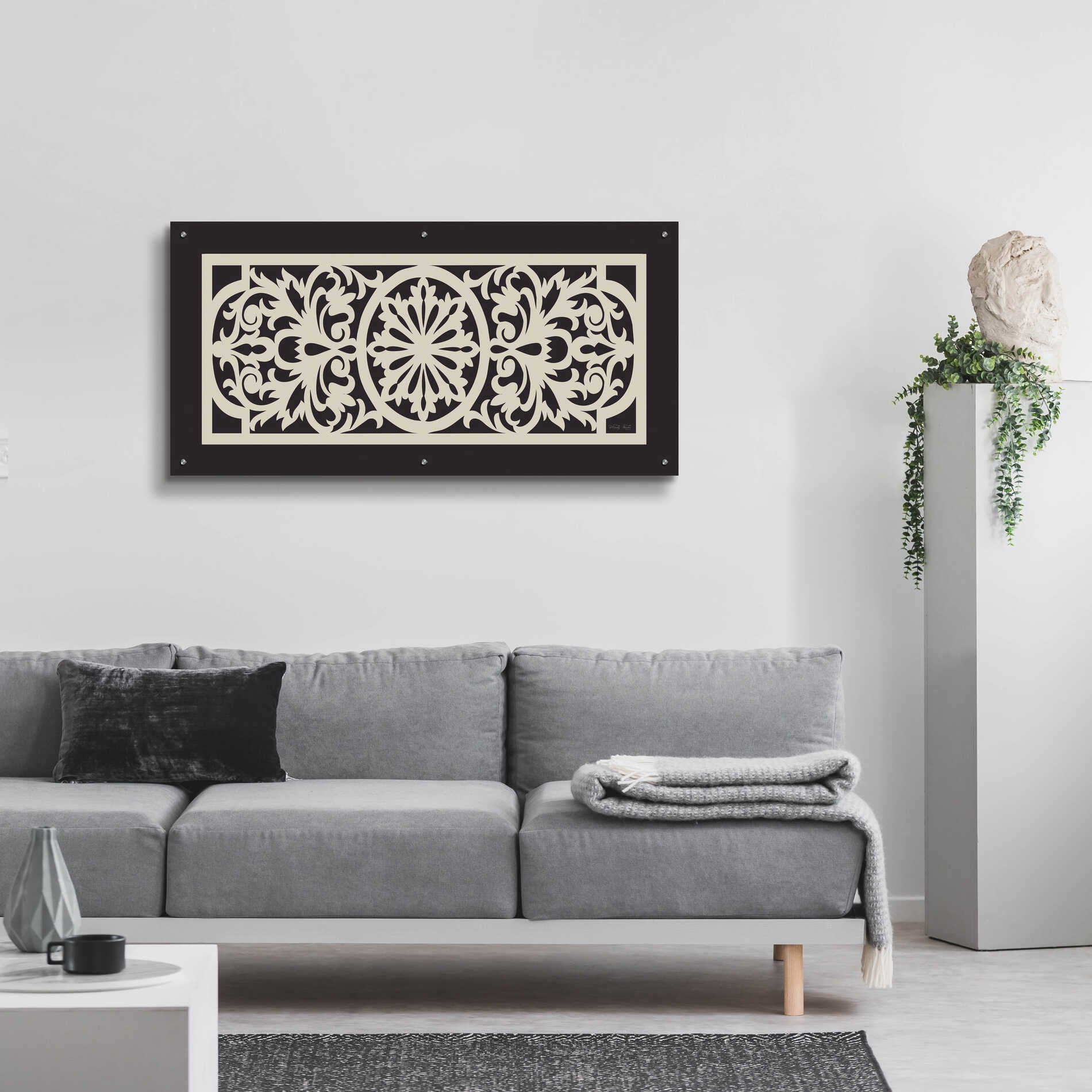 Epic Art 'Patterned Grill II' by Cindy Jacobs, Acrylic Glass Wall Art,48x24