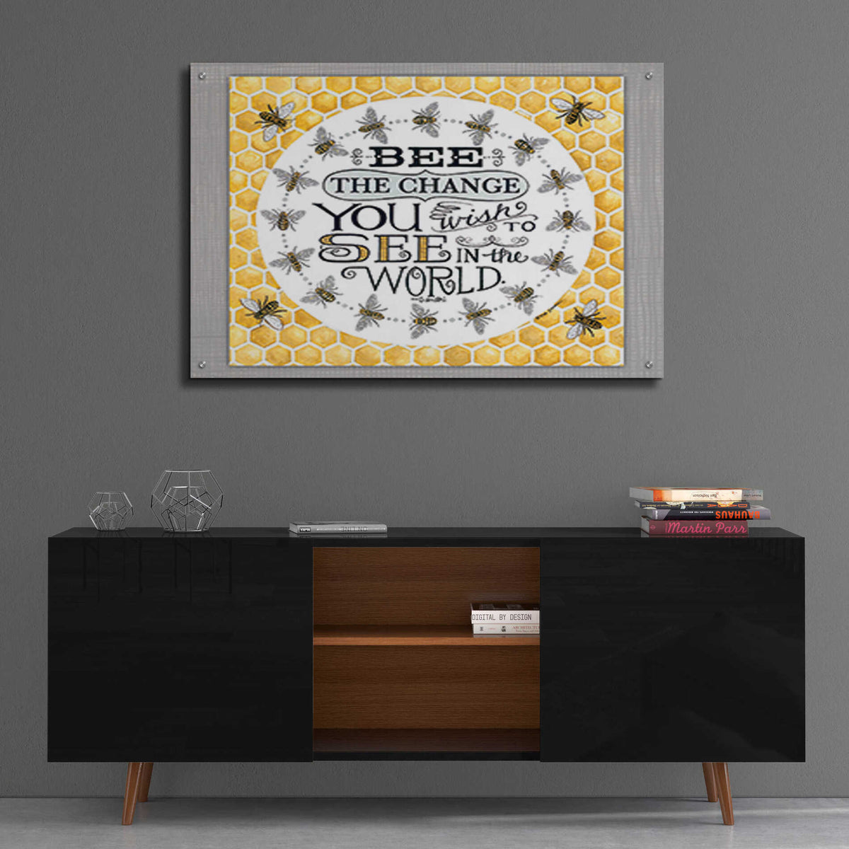 Epic Art 'Be the Change' by Deb Strain, Acrylic Glass Wall Art,36x24