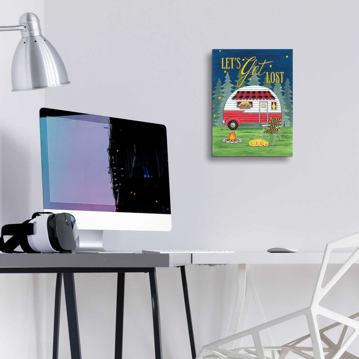 Epic Art 'Let's Get Lost' by Deb Strain, Acrylic Glass Wall Art,12x16
