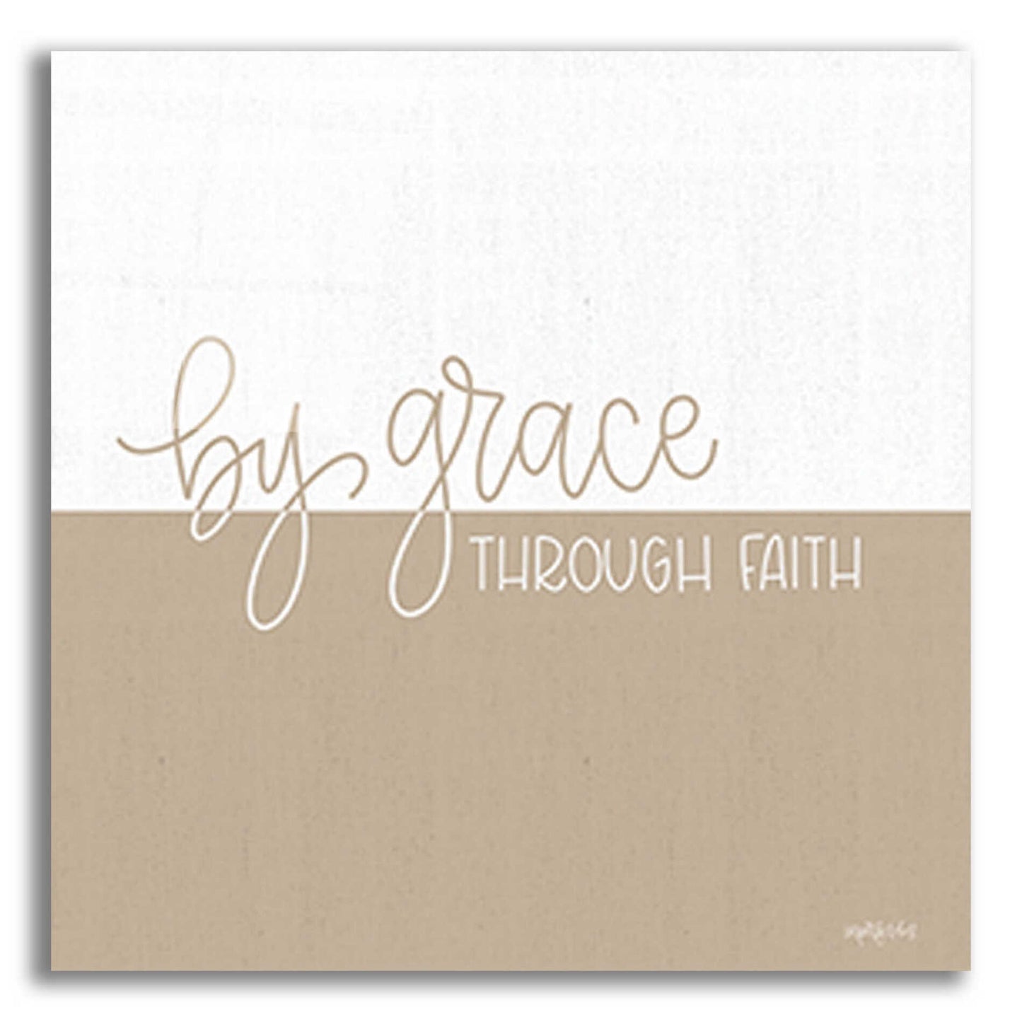 Epic Art 'By Grace - Through Faith    ' by Imperfect Dust, Acrylic Glass Wall Art