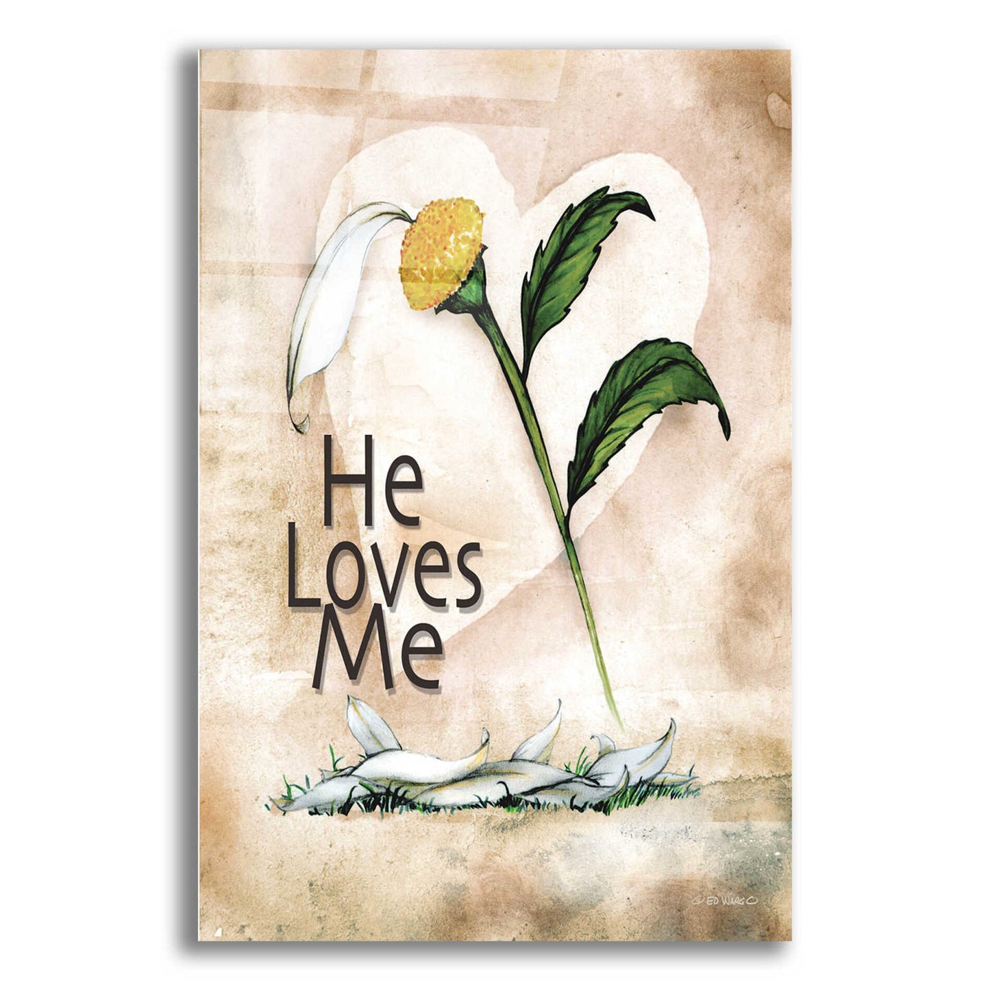 Epic Art 'He Loves Me' by Ed Wargo, Acrylic Glass Wall Art