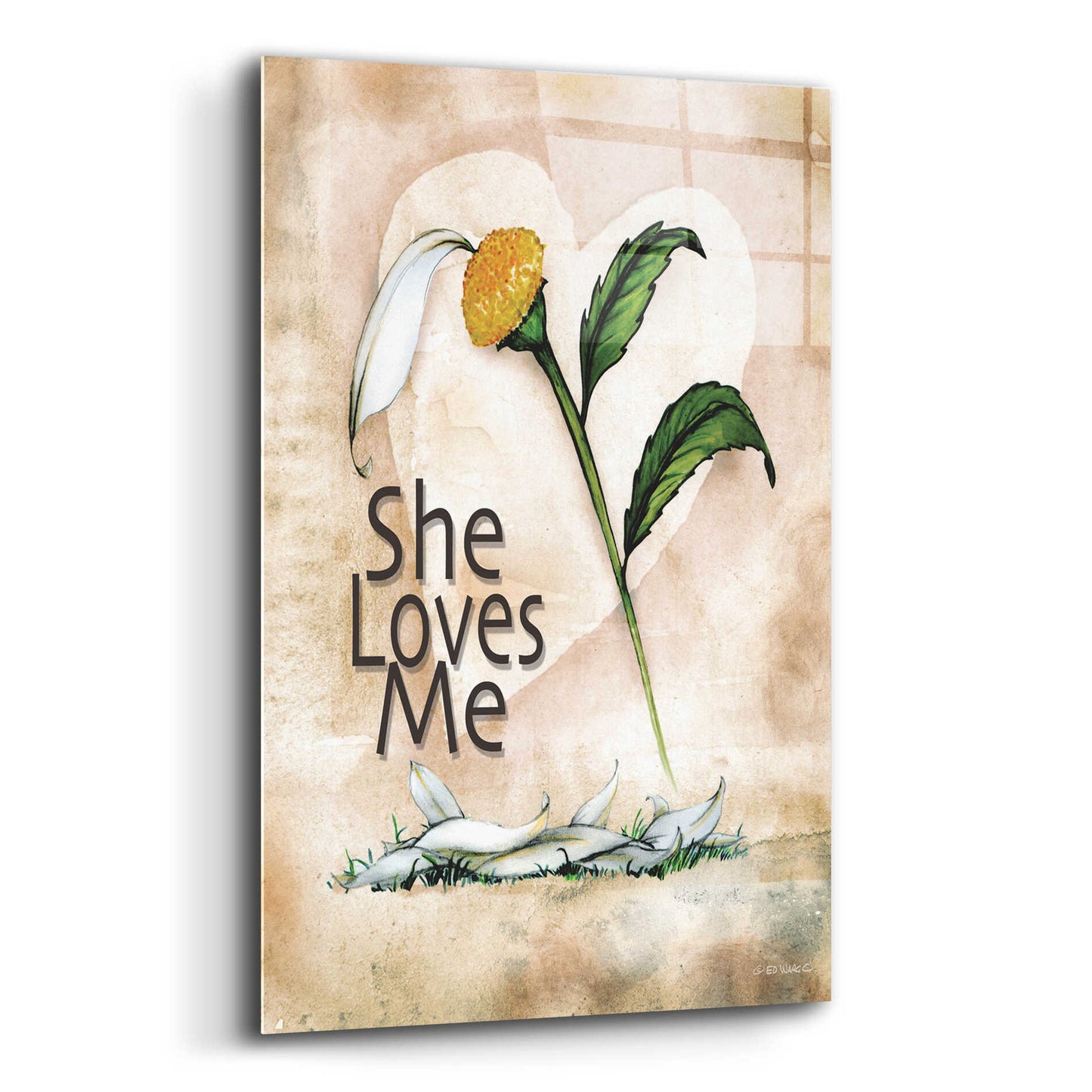 Epic Art 'She Loves Me' by Ed Wargo, Acrylic Glass Wall Art,16x24
