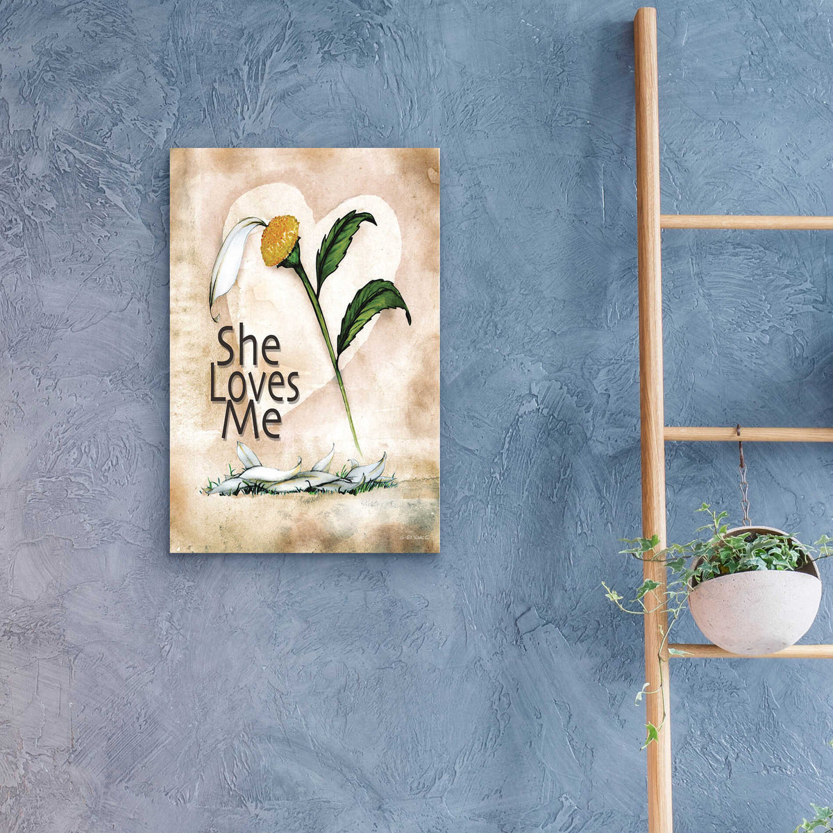Epic Art 'She Loves Me' by Ed Wargo, Acrylic Glass Wall Art,16x24