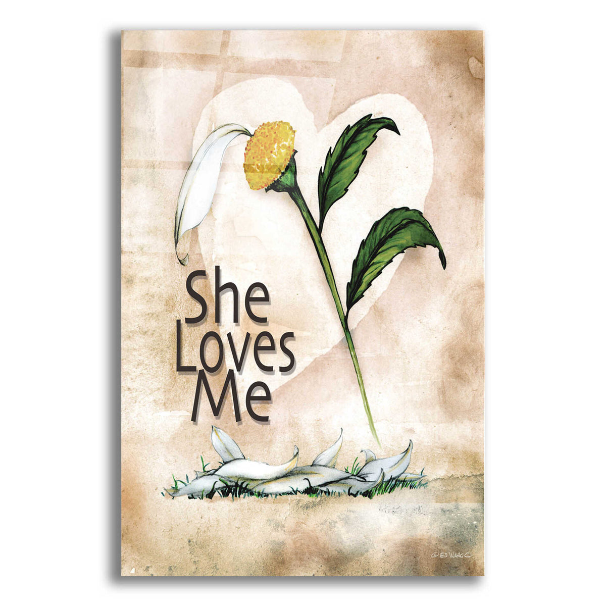 Epic Art 'She Loves Me' by Ed Wargo, Acrylic Glass Wall Art