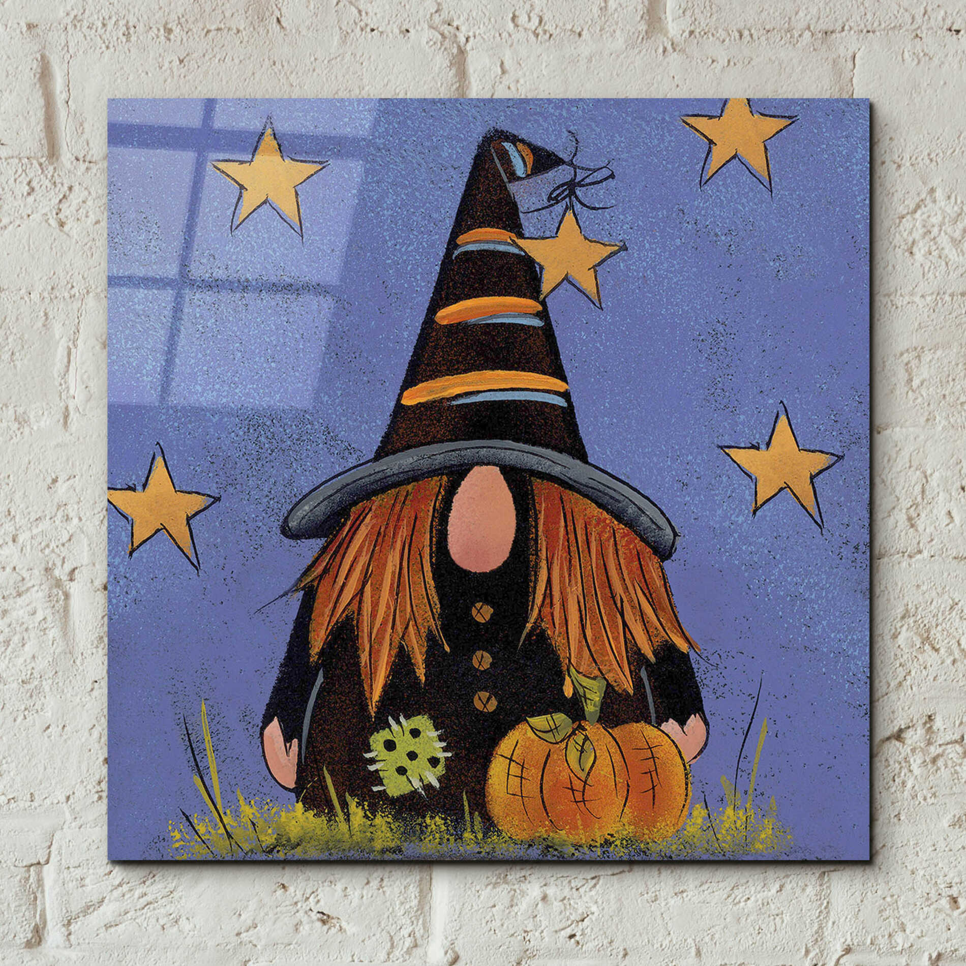 Epic Art 'Halloween Gnome' by Lisa Hilliker, Acrylic Glass Wall Art,12x12