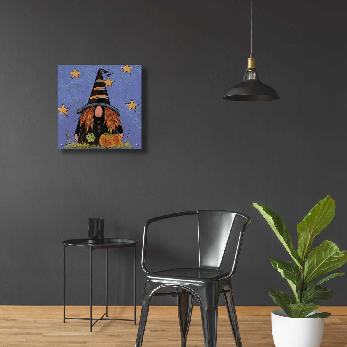 Epic Art 'Halloween Gnome' by Lisa Hilliker, Acrylic Glass Wall Art,24x24