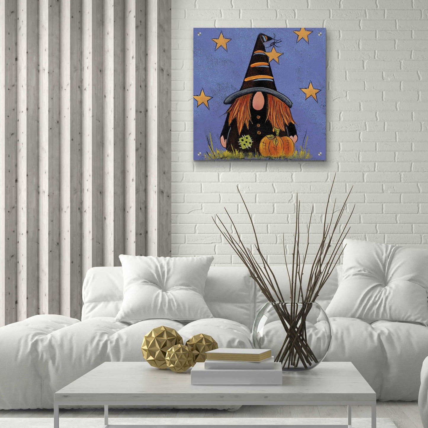 Epic Art 'Halloween Gnome' by Lisa Hilliker, Acrylic Glass Wall Art,24x24