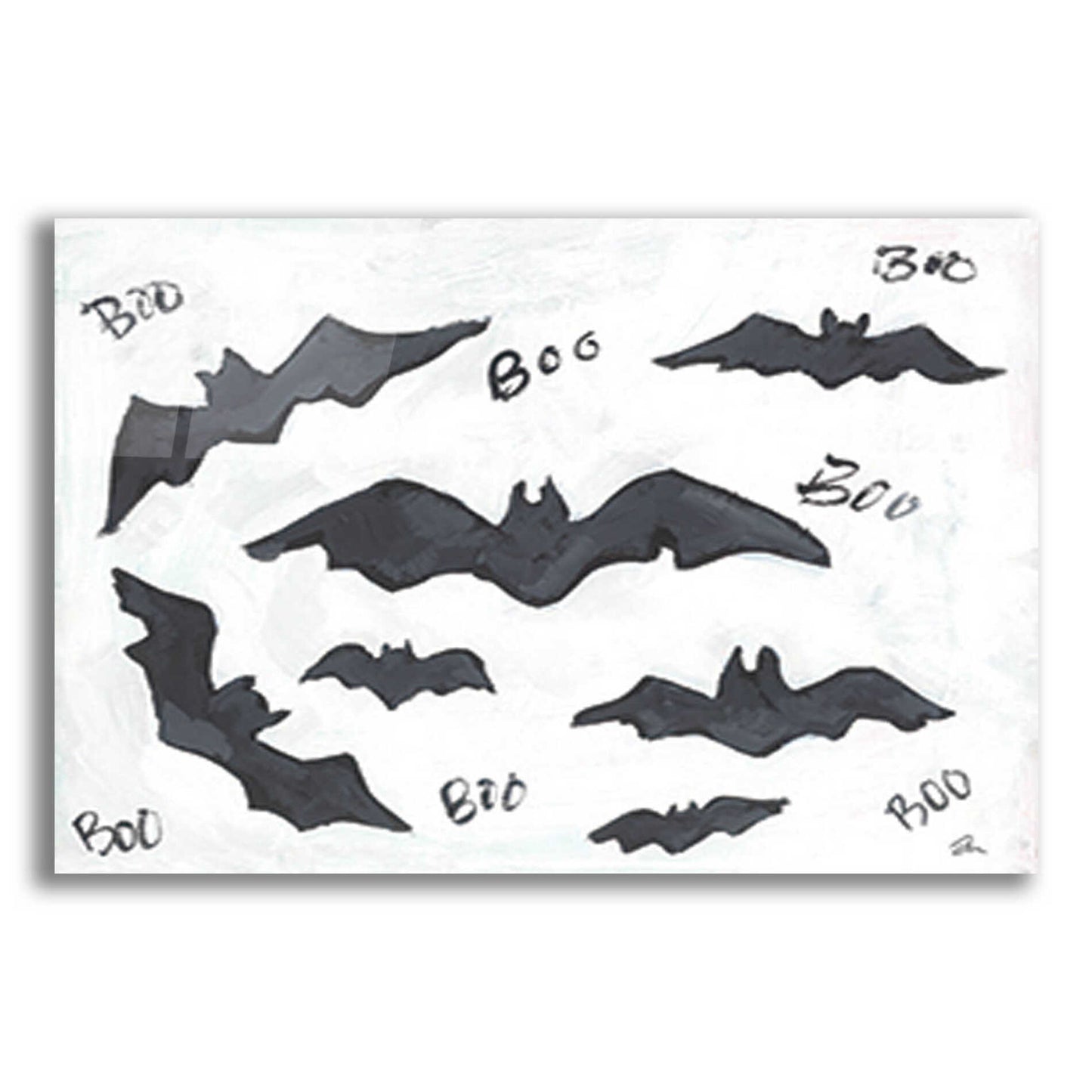 Epic Art 'Boo Bats' by Cindy Jacobs, Acrylic Glass Wall Art,16x12