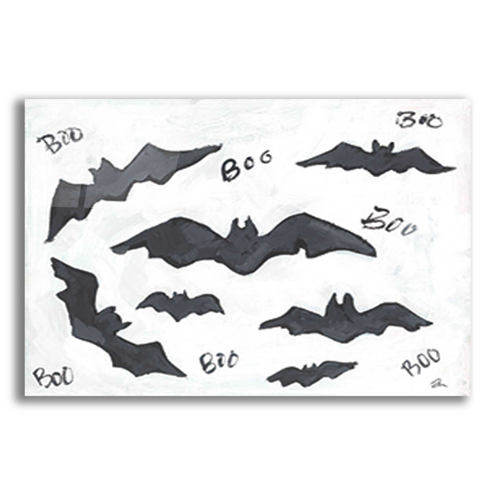 Epic Art 'Boo Bats' by Cindy Jacobs, Acrylic Glass Wall Art,24x16